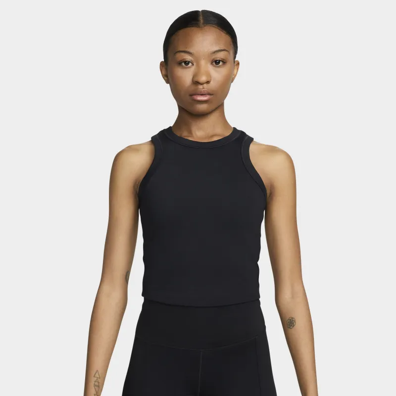 Nike One Women's Dri-FIT Cropped Tank Top / Black sold by JD Sports