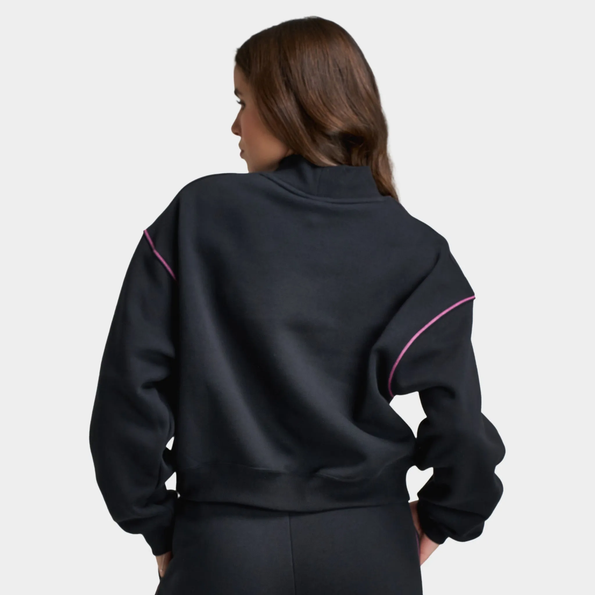 Nike Sportswear Women's Phoenix Fleece Logo Mock Neck / Black sold by JD Sports product image thumbnail 2
