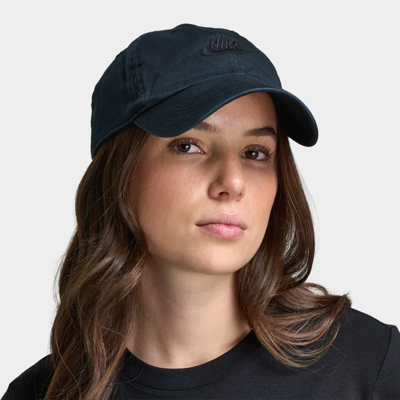 Nike Club Unstructured Futura Wash Cap Black / Black sold by JD Sports