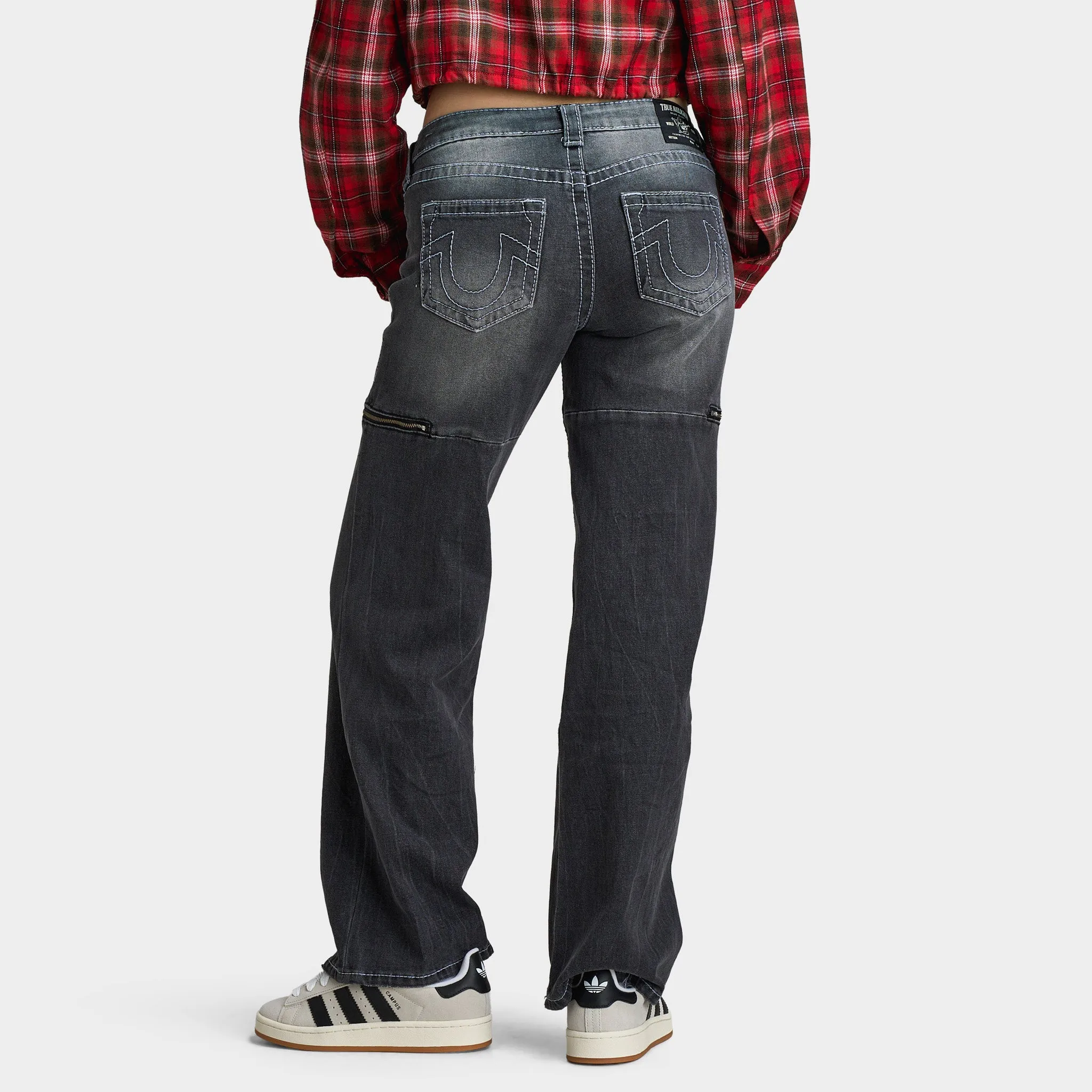 True Religion Women's Bobbi Low Rise Baggy Big T / Moonlight Tide sold by JD Sports product image thumbnail 2