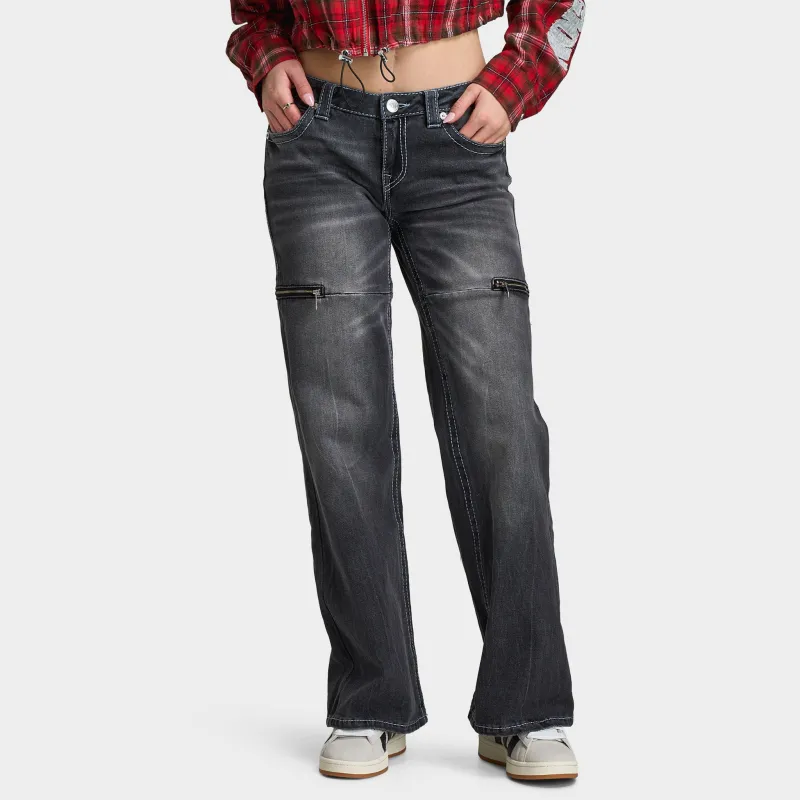 True Religion Women's Bobbi Low Rise Baggy Big T / Moonlight Tide made by JD Sports