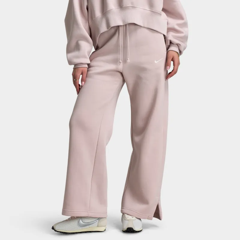 Nike Sporstwear Women's Phoenix Fleece High Rise Pants Wide / Silt Red made by Nike