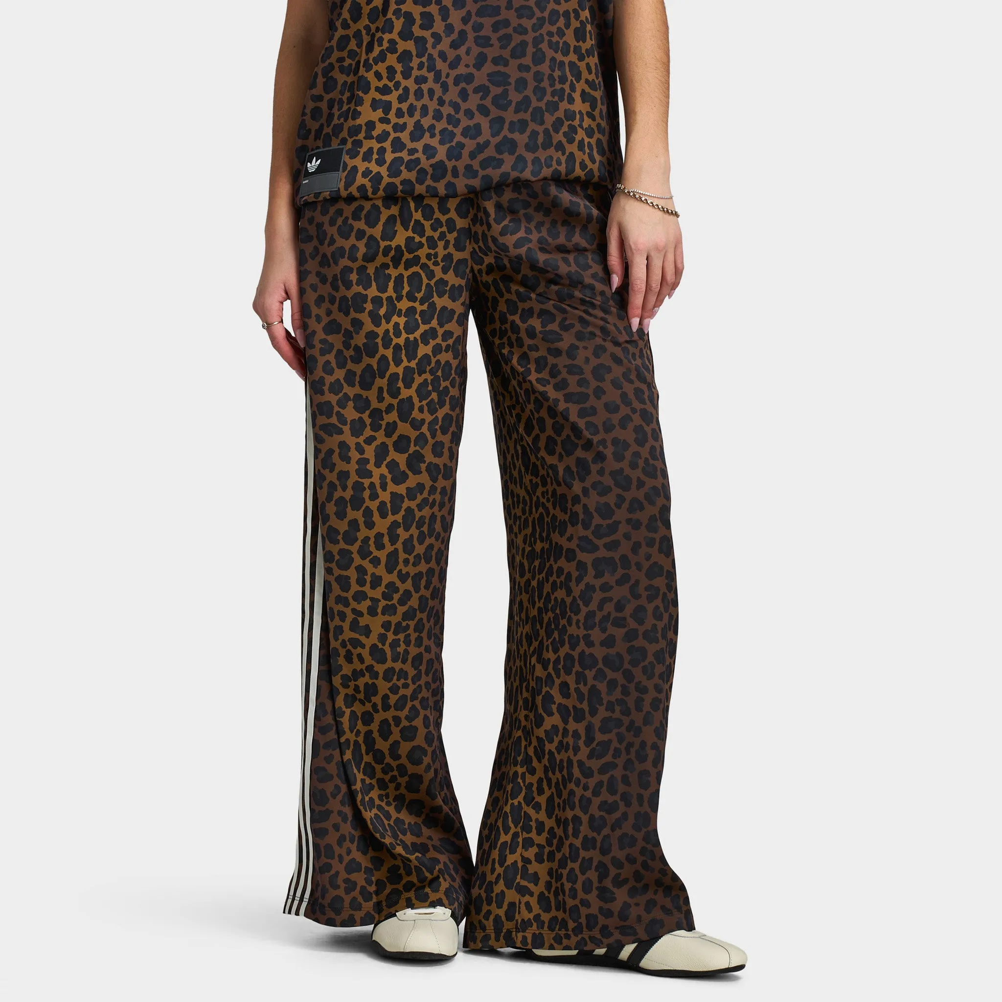 adidas Women's Wide Leg Satin Pant / Leopard sold by JD Sports