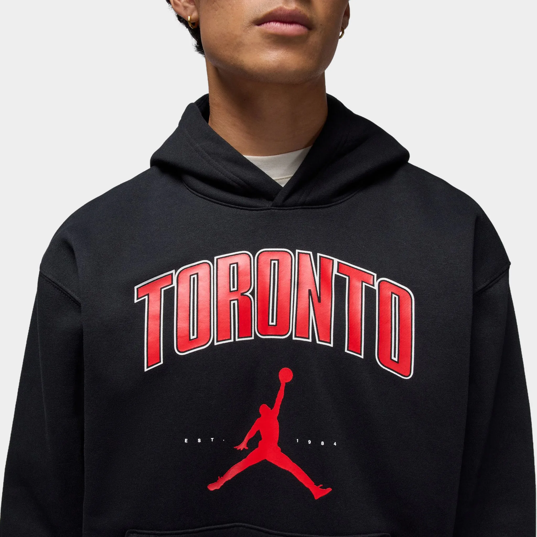 Jordan Toronto Fleece Pullover Hoodie / Black sold by JD Sports product image thumbnail 4