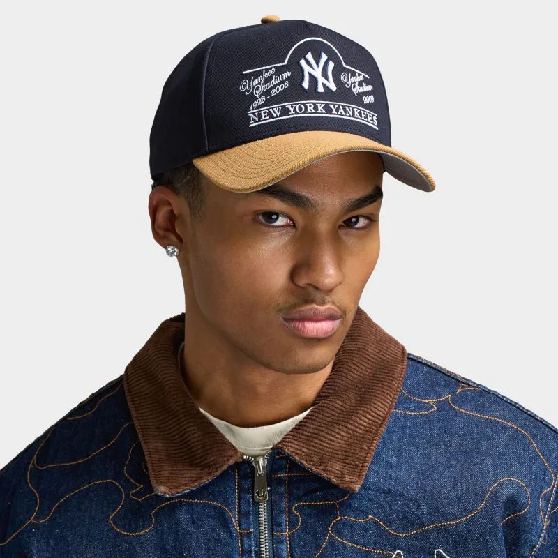 New Era New York Yankees Stadium 9FORTY AF Navy / Wheat sold by JD Sports