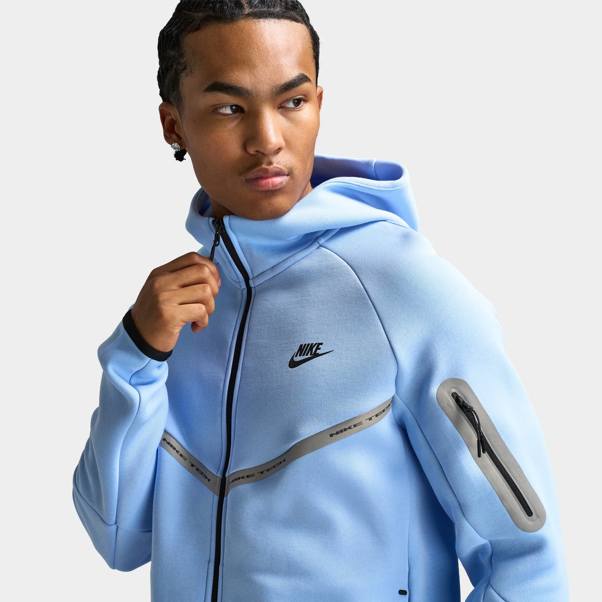 Nike Sportswear Tech Fleece Hoodie Reflective / Blue sold by JD Sports product image thumbnail 4