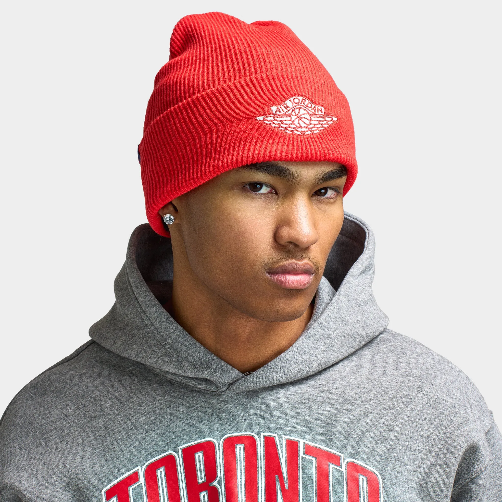 Jordan Peak Rare Air Beanie Chile Red / Sail sold by JD Sports