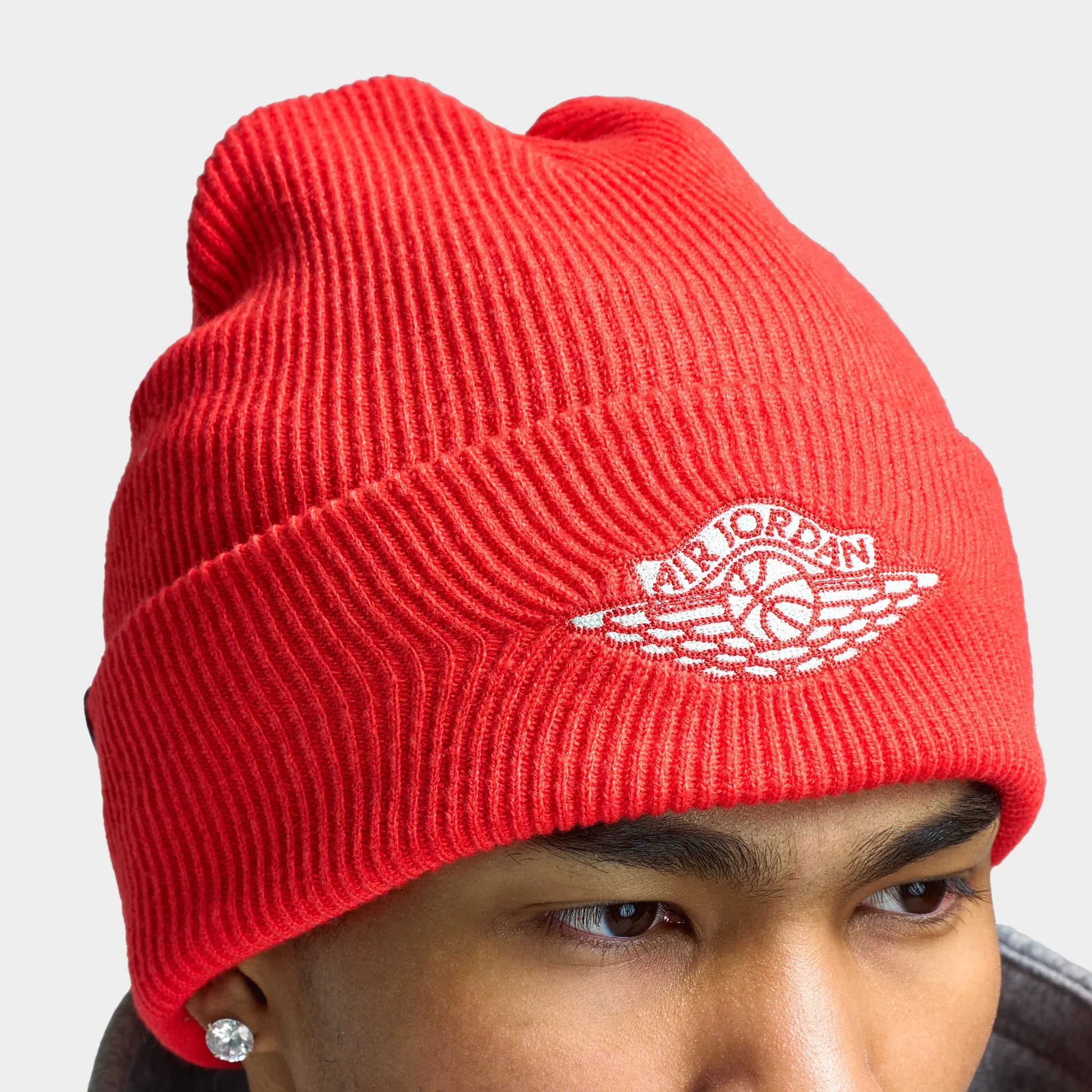 Jordan Peak Rare Air Beanie Chile Red / Sail sold by JD Sports product image thumbnail 3