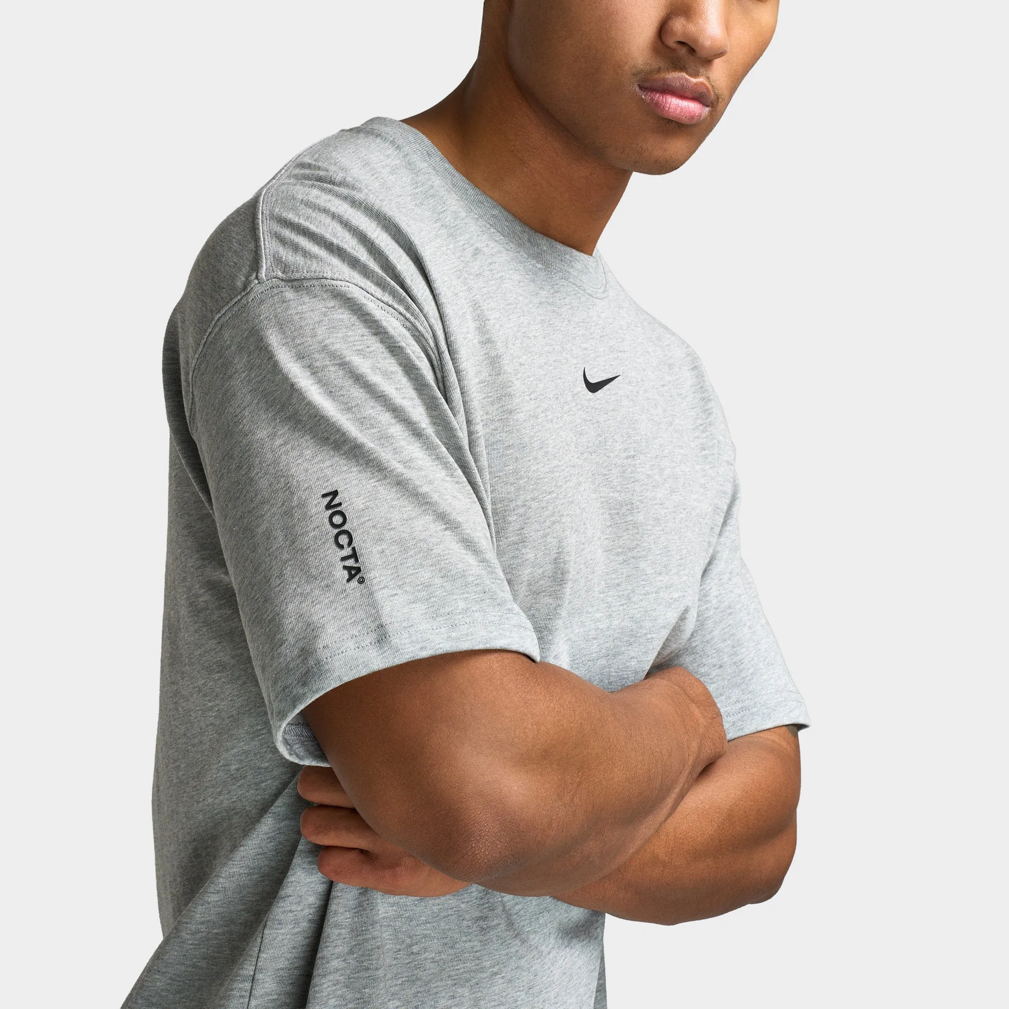 Nike NOCTA CS T-Shirt Dark Grey Heather / Black sold by JD Sports product image thumbnail 3