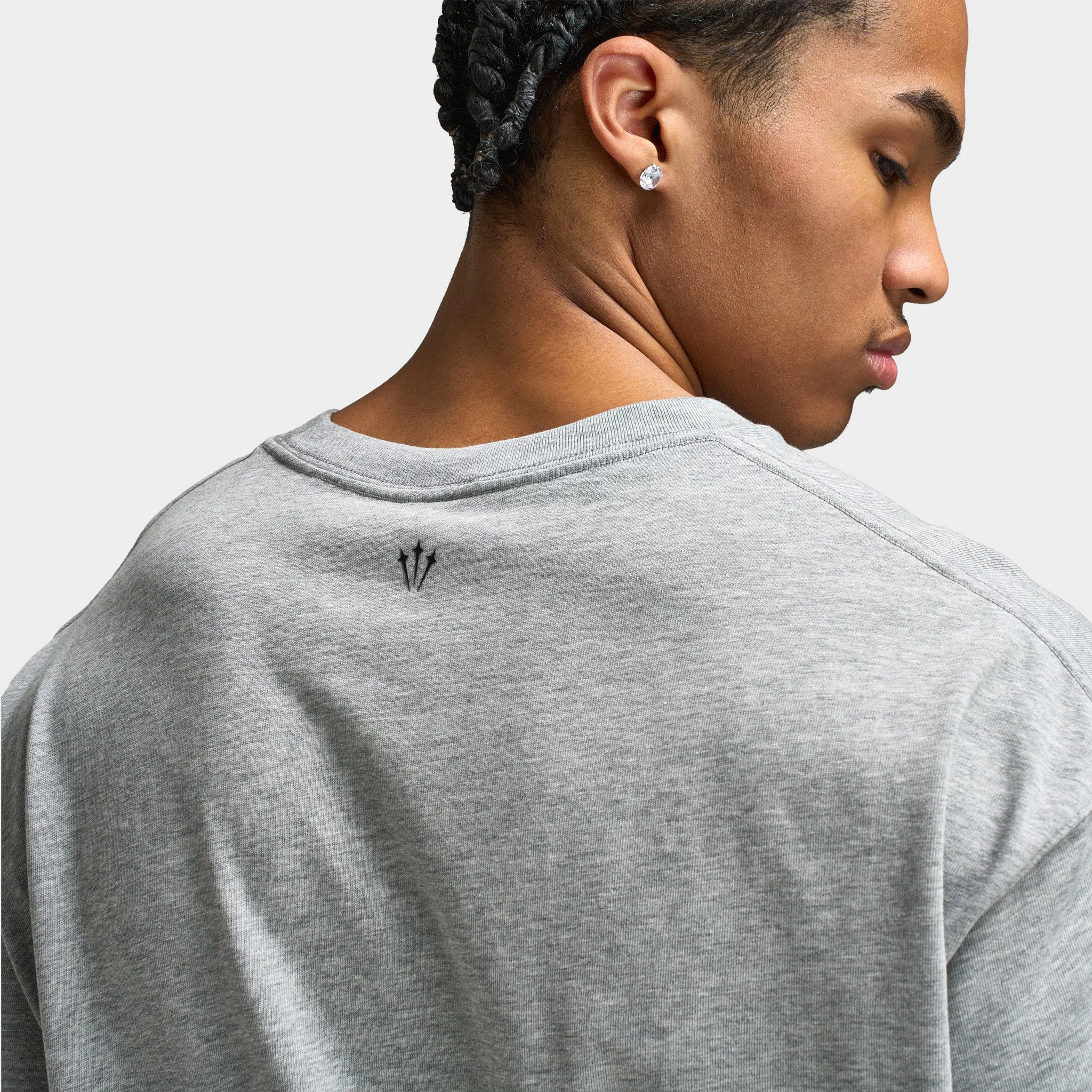 Nike NOCTA CS T-Shirt Dark Grey Heather / Black sold by JD Sports product image thumbnail 4