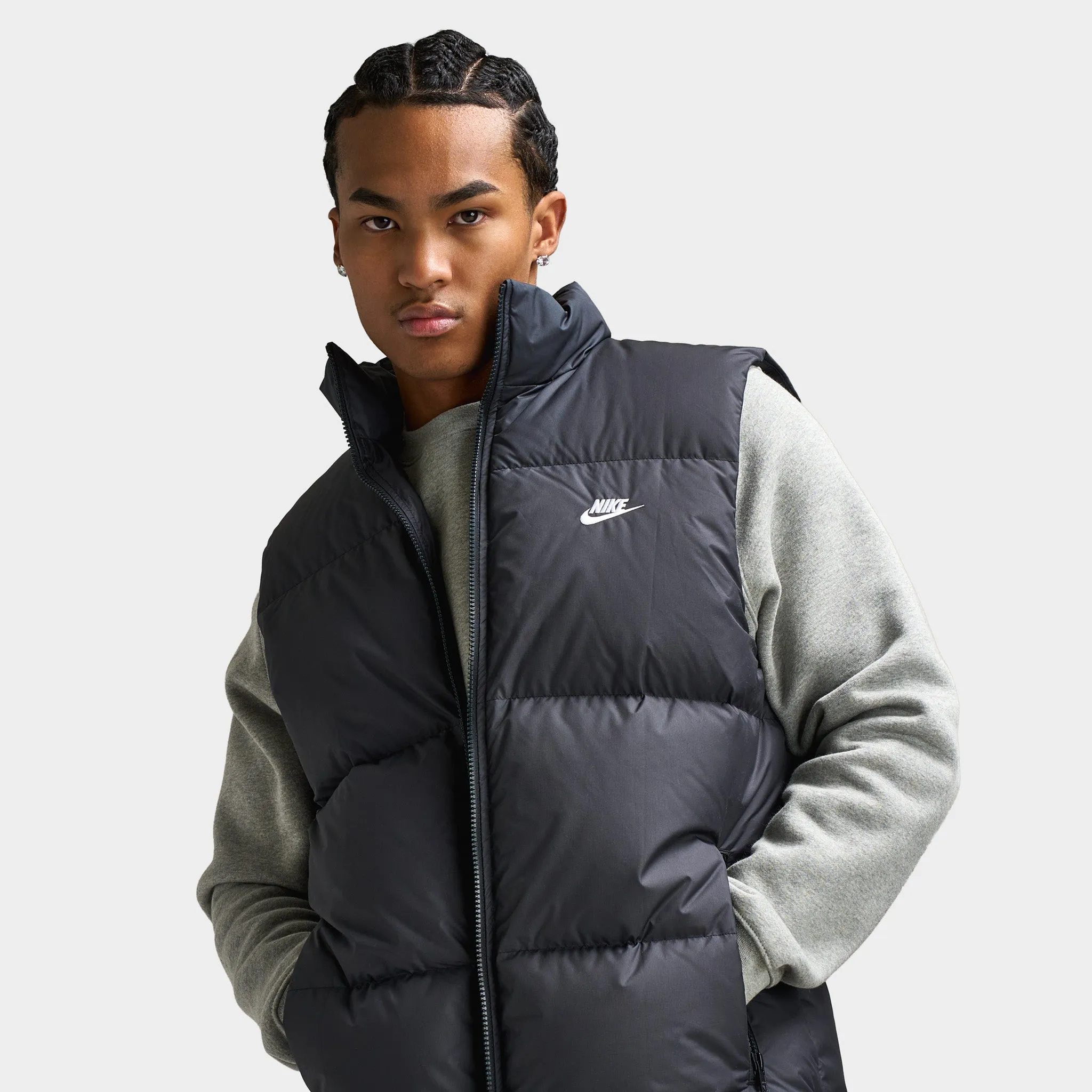 Nike Club Therma-FIT Puffer Jacket Black/White sold by JD Sports product image thumbnail 3