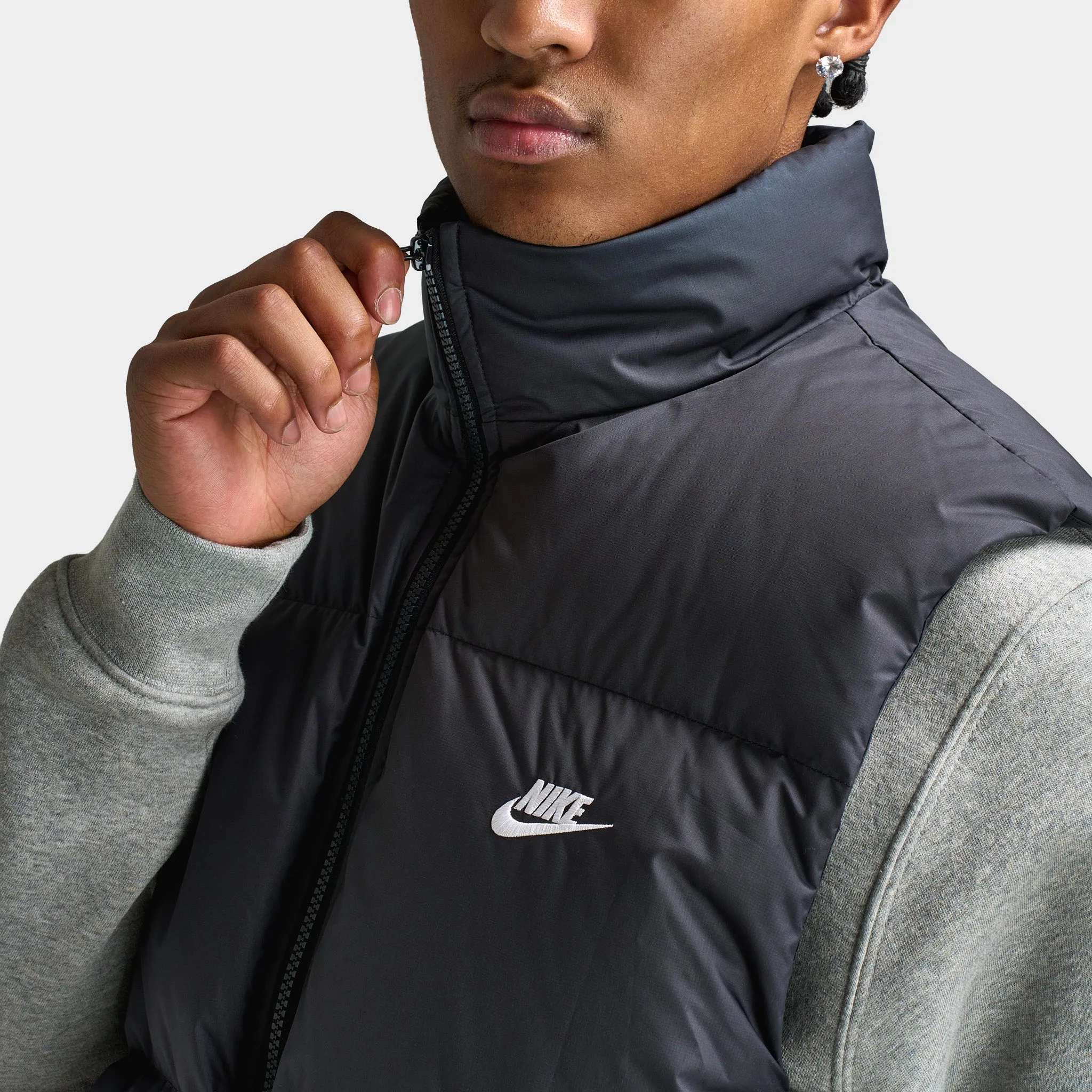 Nike Club Therma-FIT Puffer Jacket Black/White sold by JD Sports product image thumbnail 4