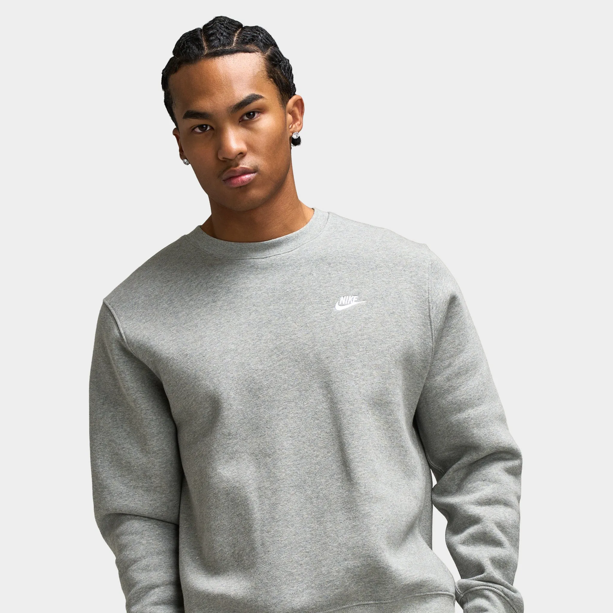 Nike Club Crew Dark Grey Heather / White sold by JD Sports product image thumbnail 3