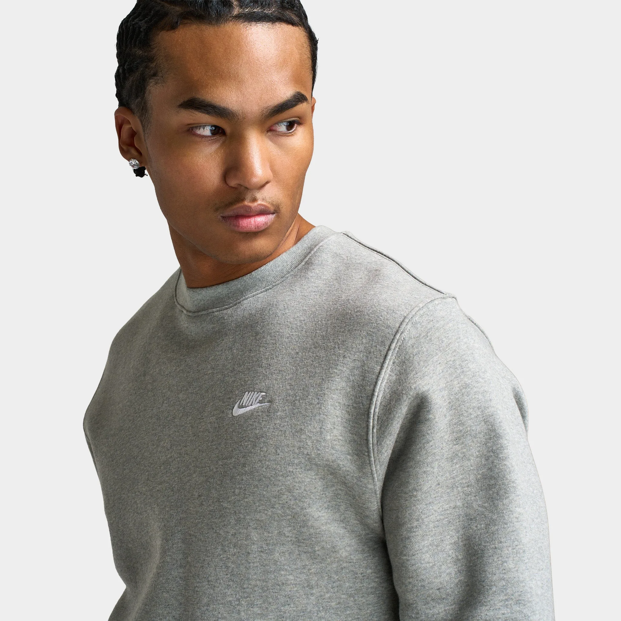Nike Club Crew Dark Grey Heather / White sold by JD Sports product image thumbnail 4