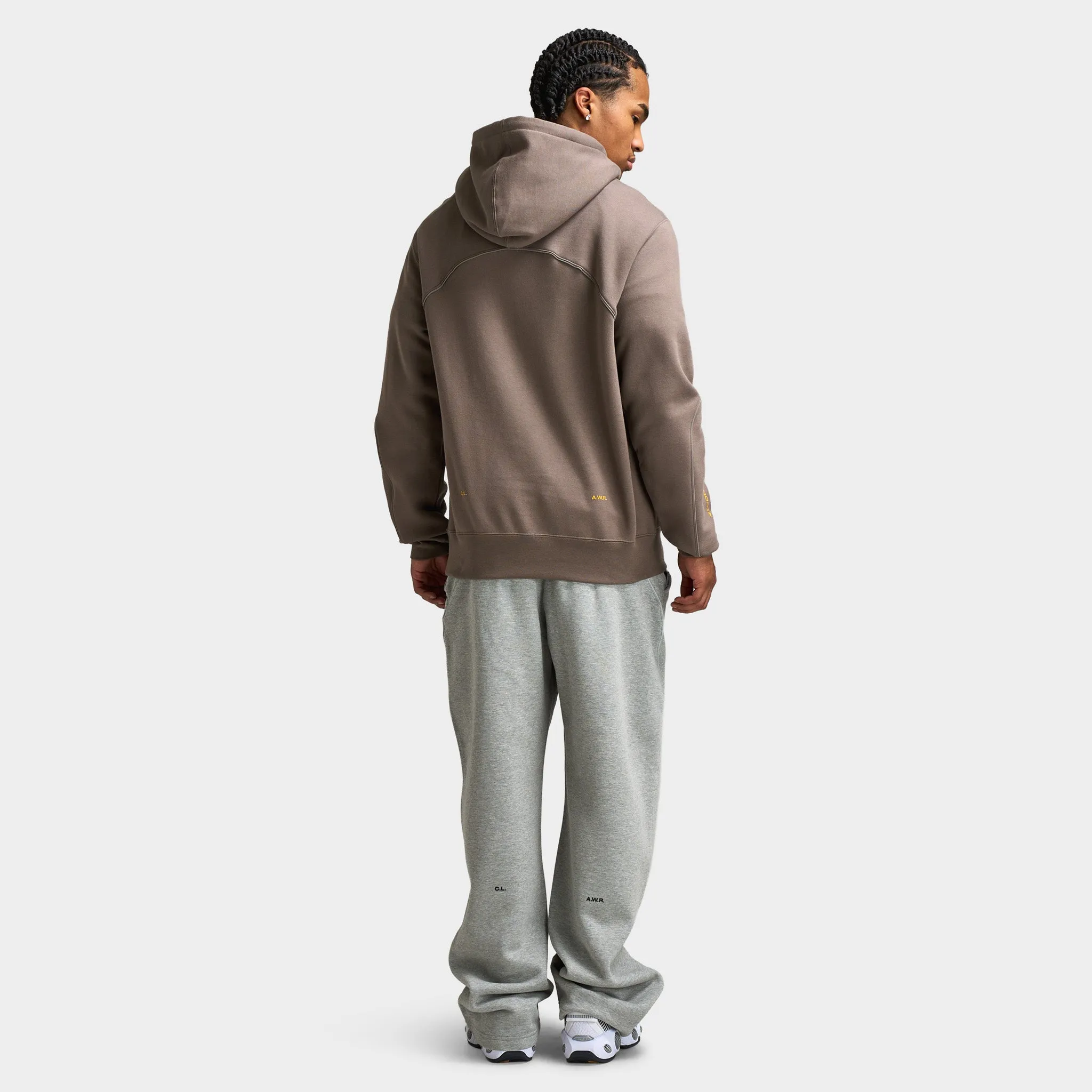 Nike Nocta Hoodie Fleece Olive Grey / Yellow Ochre sold by JD Sports product image thumbnail 5