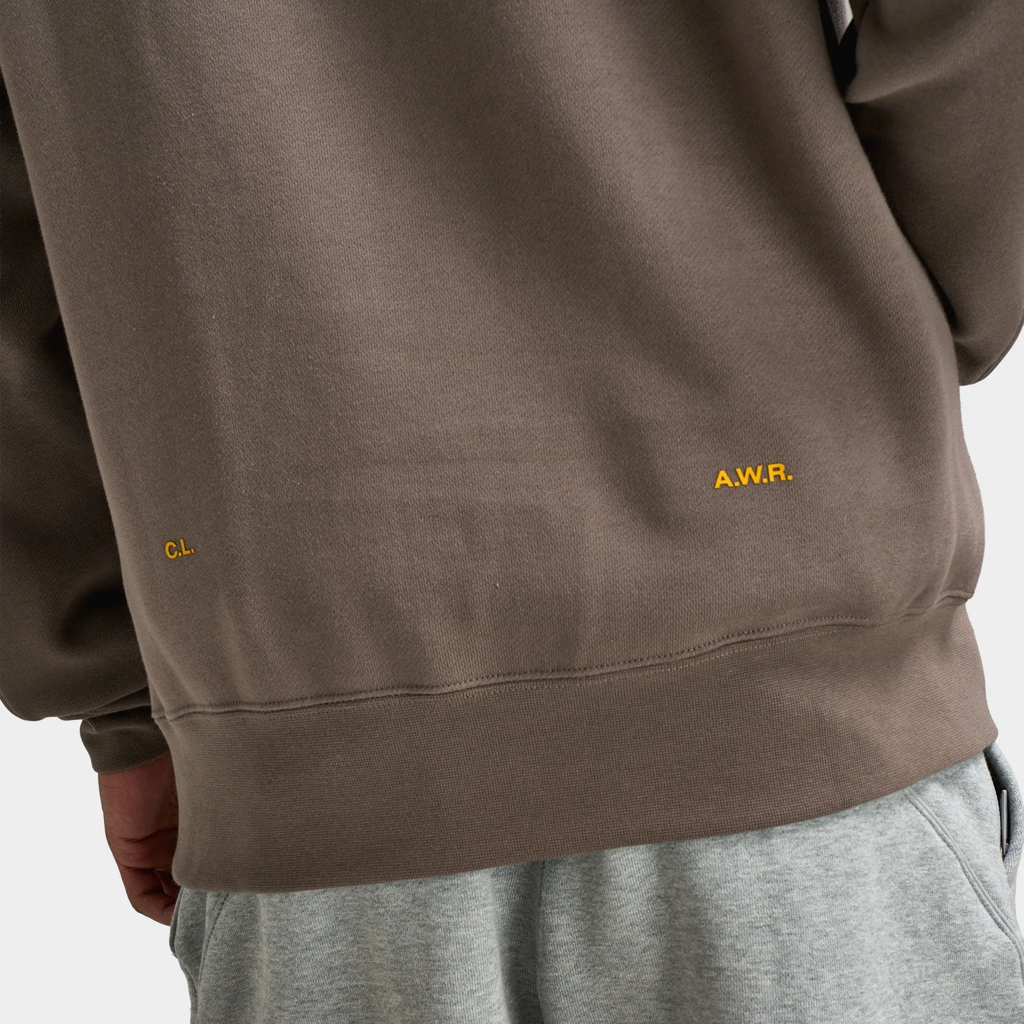 Nike Nocta Hoodie Fleece Olive Grey / Yellow Ochre sold by JD Sports product image thumbnail 4