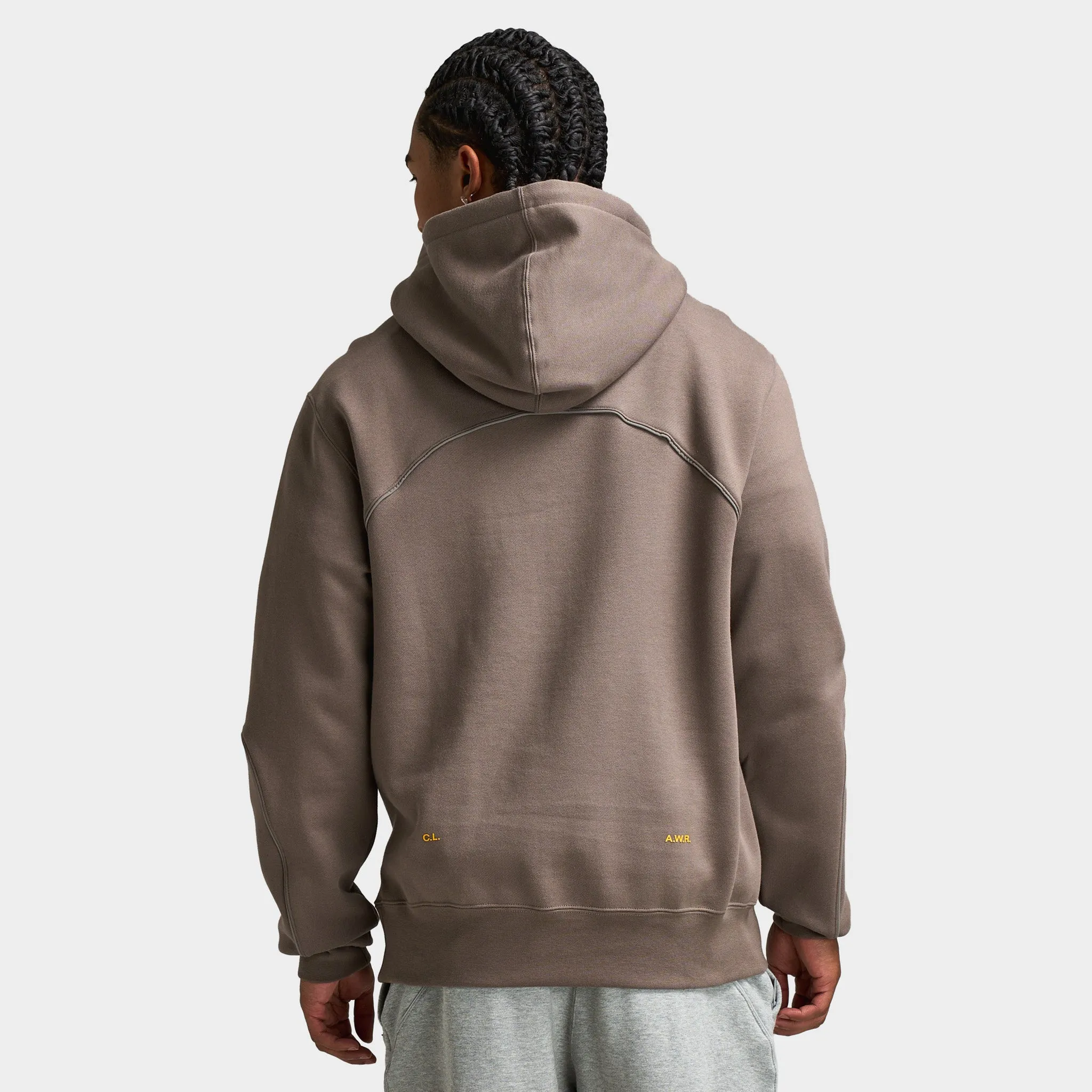 Nike Nocta Hoodie Fleece Olive Grey / Yellow Ochre sold by JD Sports product image thumbnail 2