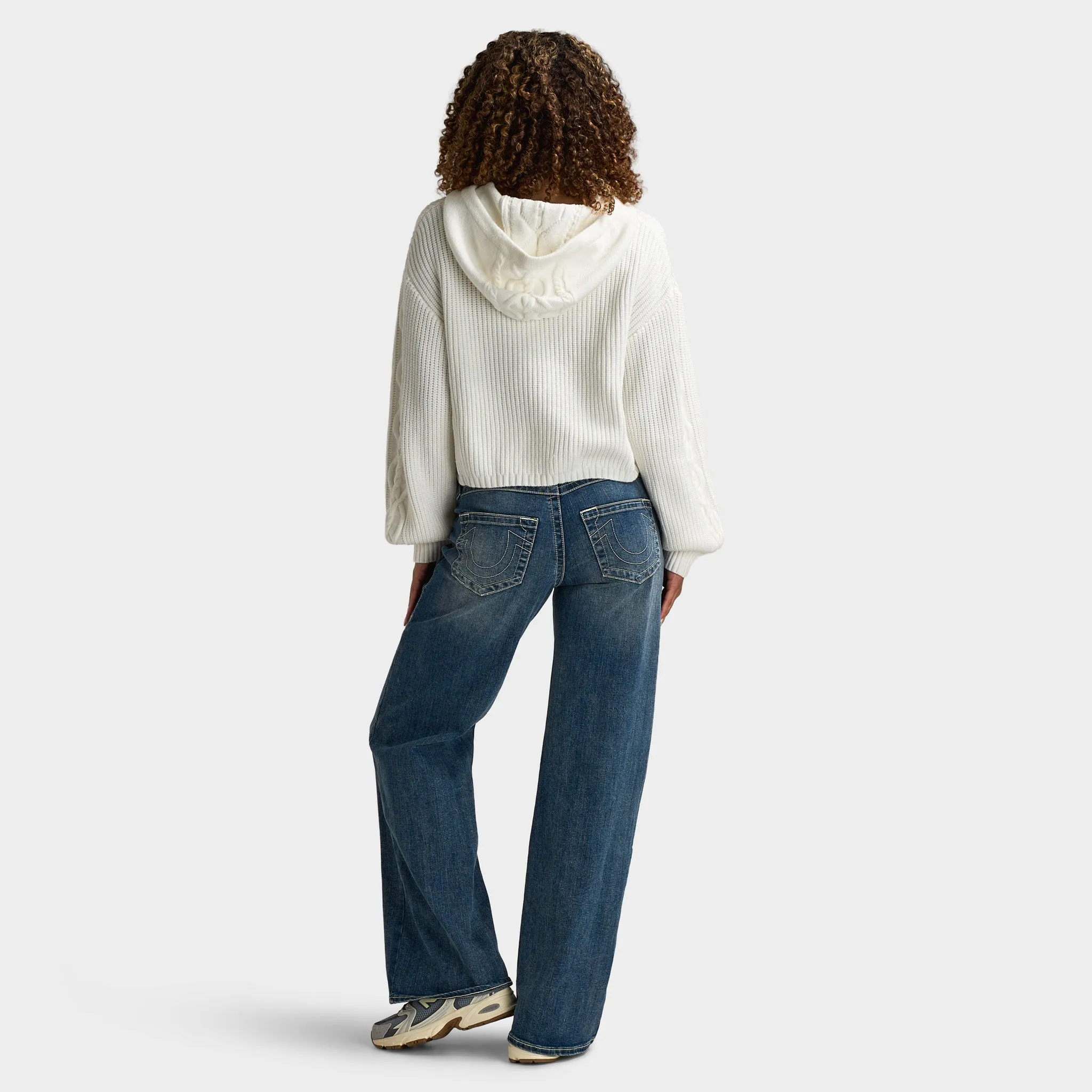 True Religion Women's Embroidery Pullover Hoodie / Winter White sold by JD Sports product image thumbnail 5