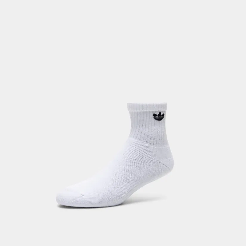 adidas Originals Trefoil 2.0 Quarter Socks / White (6-Pack) sold by JD Sports