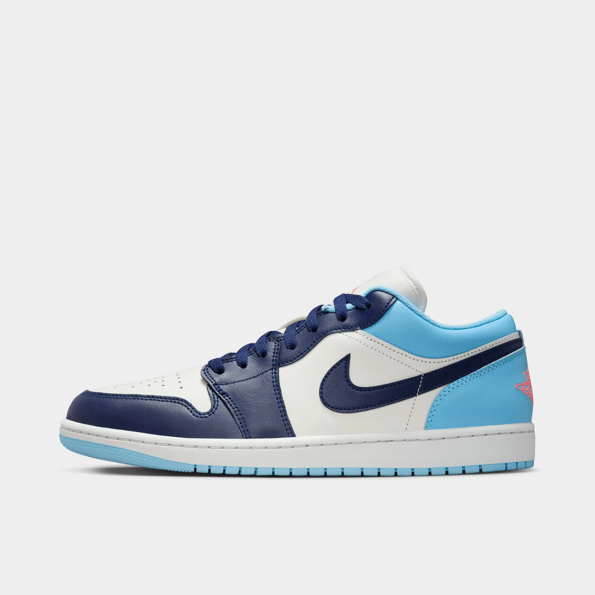 Air Jordan 1 Low White / Blue / Navy sold by JD Sports