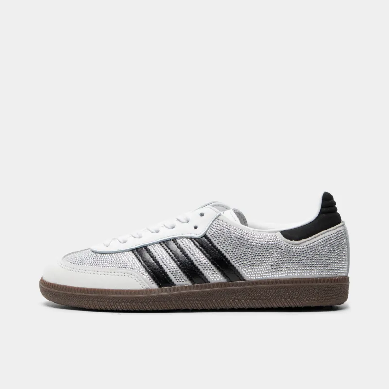 adidas Women's Samba Crystal White / White - Silver Metallic sold by JD Sports