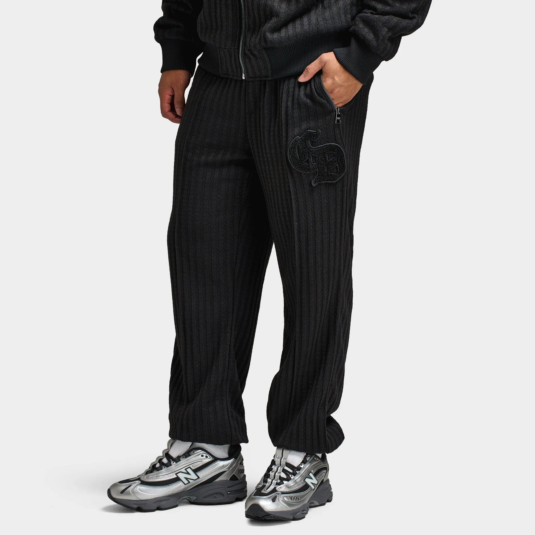 Criminal Damage Stanford Knitted Jogger / Black sold by JD Sports product image thumbnail 3
