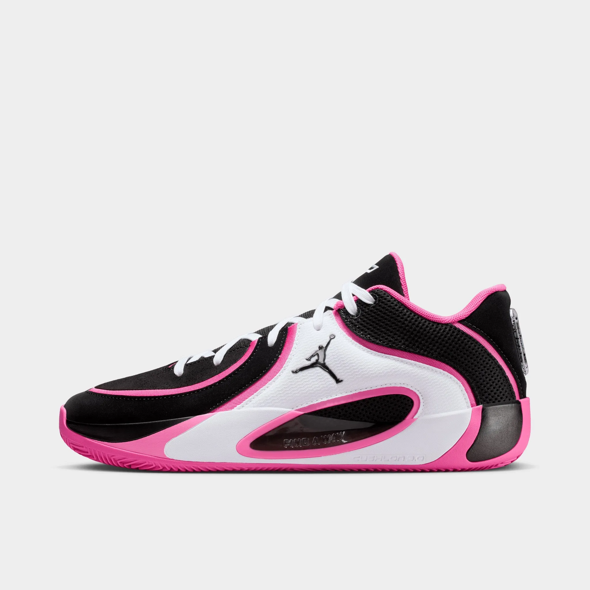 Jordan Tatum 4 Black / Pink sold by JD Sports