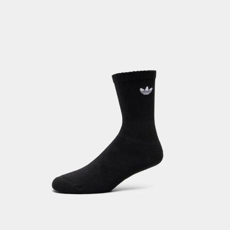 adidas Originals Trefoil 2.0 Quarter Socks / Black  (6-Pack) sold by JD Sports