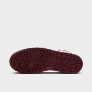 Jordan 1 Low White / Bordeaux - Grey sold by JD Sports