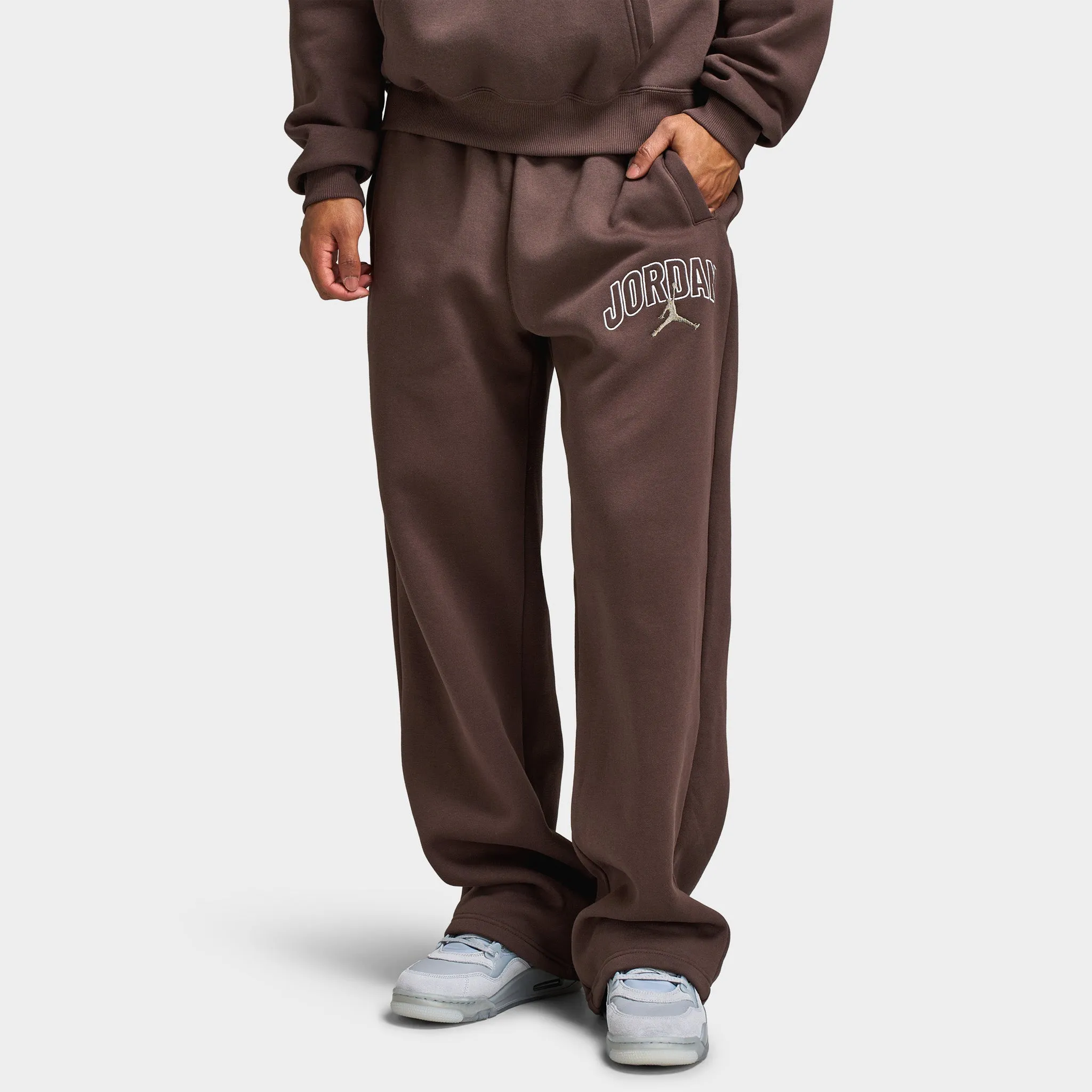Jordan Brooklyn Fleece Oversized Open Hem Pants / Baroque Brown sold by JD Sports product image thumbnail 2