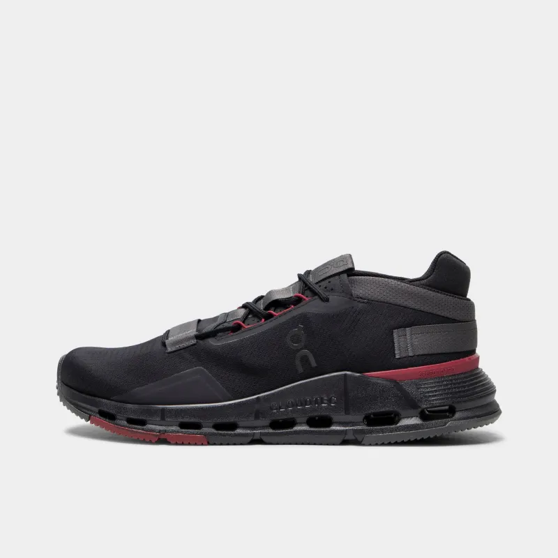 On Cloudnova Black / Red sold by JD Sports