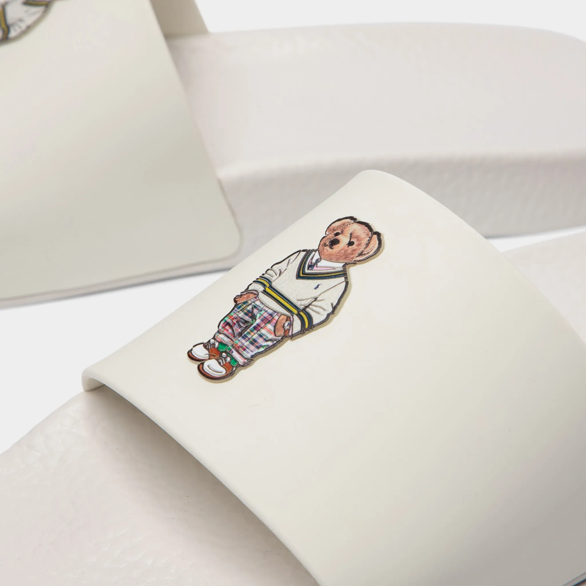 Ralph Lauren Polo Slides / White Bear sold by JD Sports product image thumbnail 3