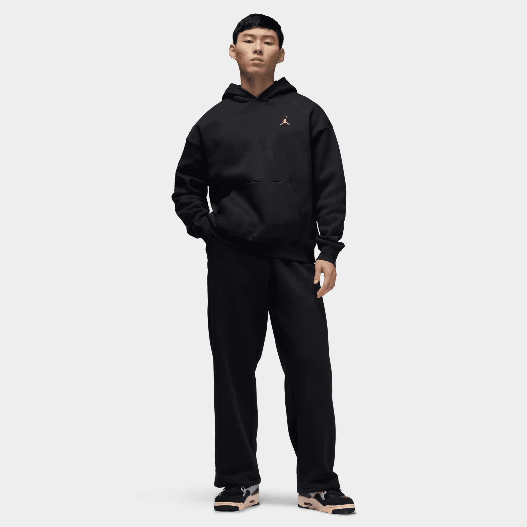 Jordan Brooklyn Fleece Oversized Open Hem Pants / Black sold by JD Sports product image thumbnail 5