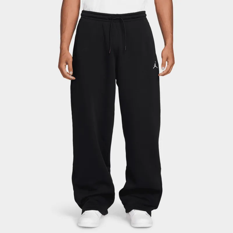 Jordan Brooklyn Fleece Oversized Open Hem Pants / Black sold by JD Sports
