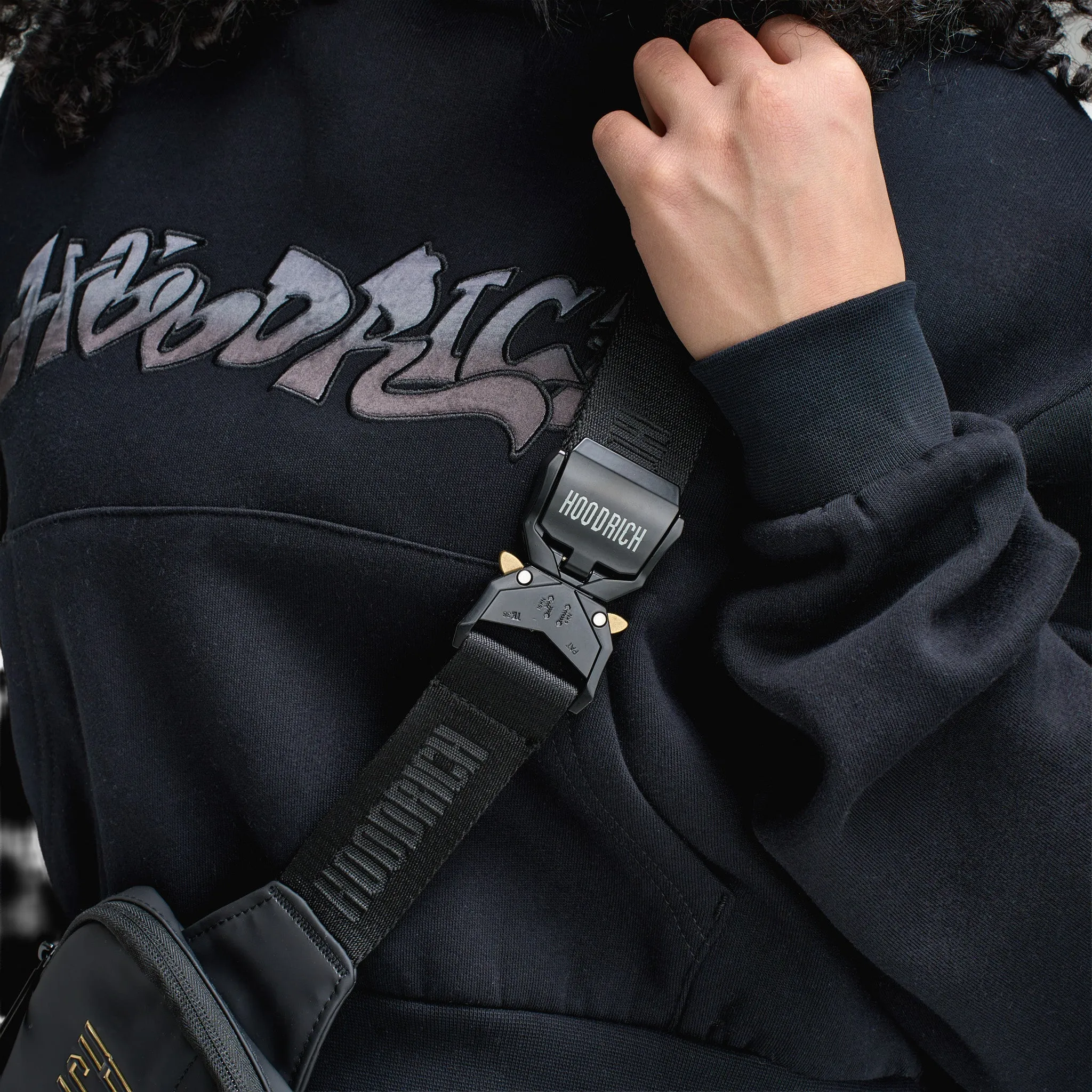 Hoodrich Coupe Clip Mini Bag Black/Gold sold by JD Sports product image thumbnail 3