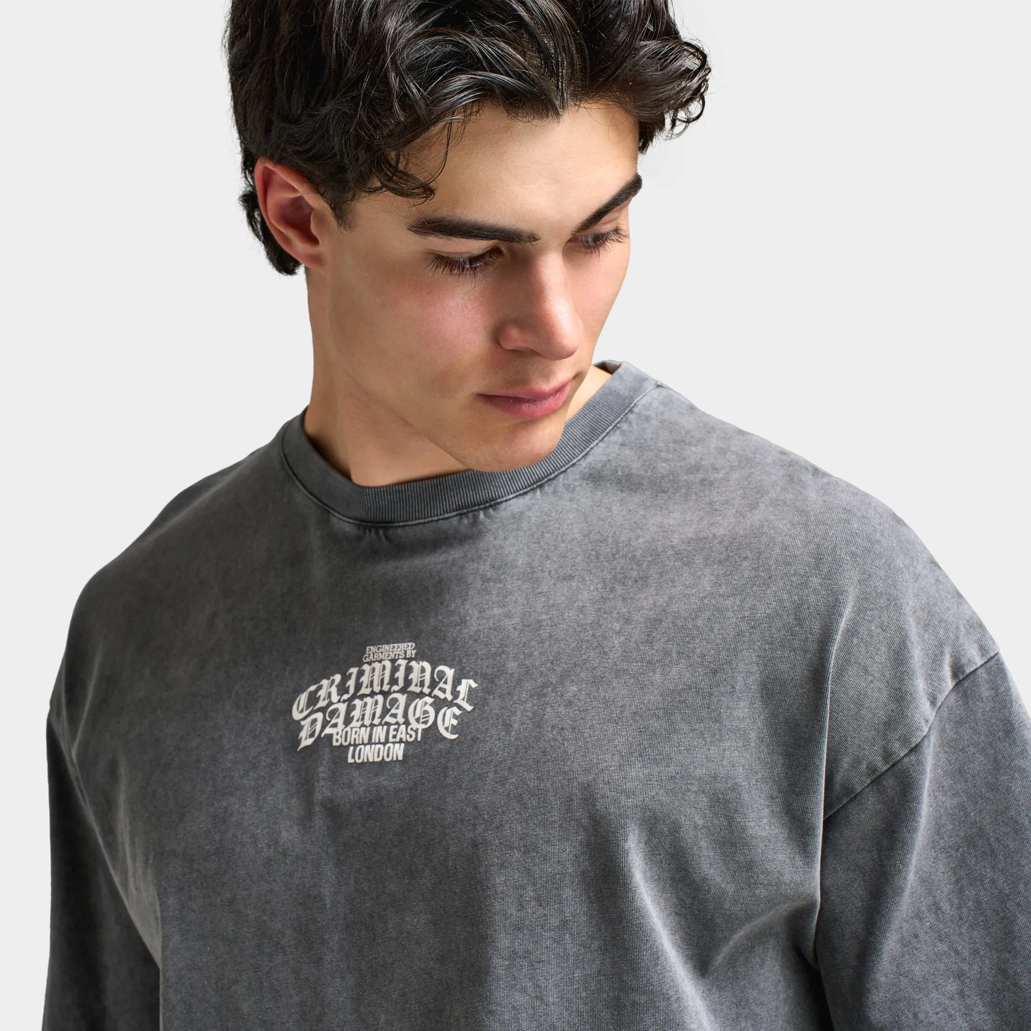 Criminal Damage Logo Mania T-Shirt / Washed Black sold by JD Sports product image thumbnail 4