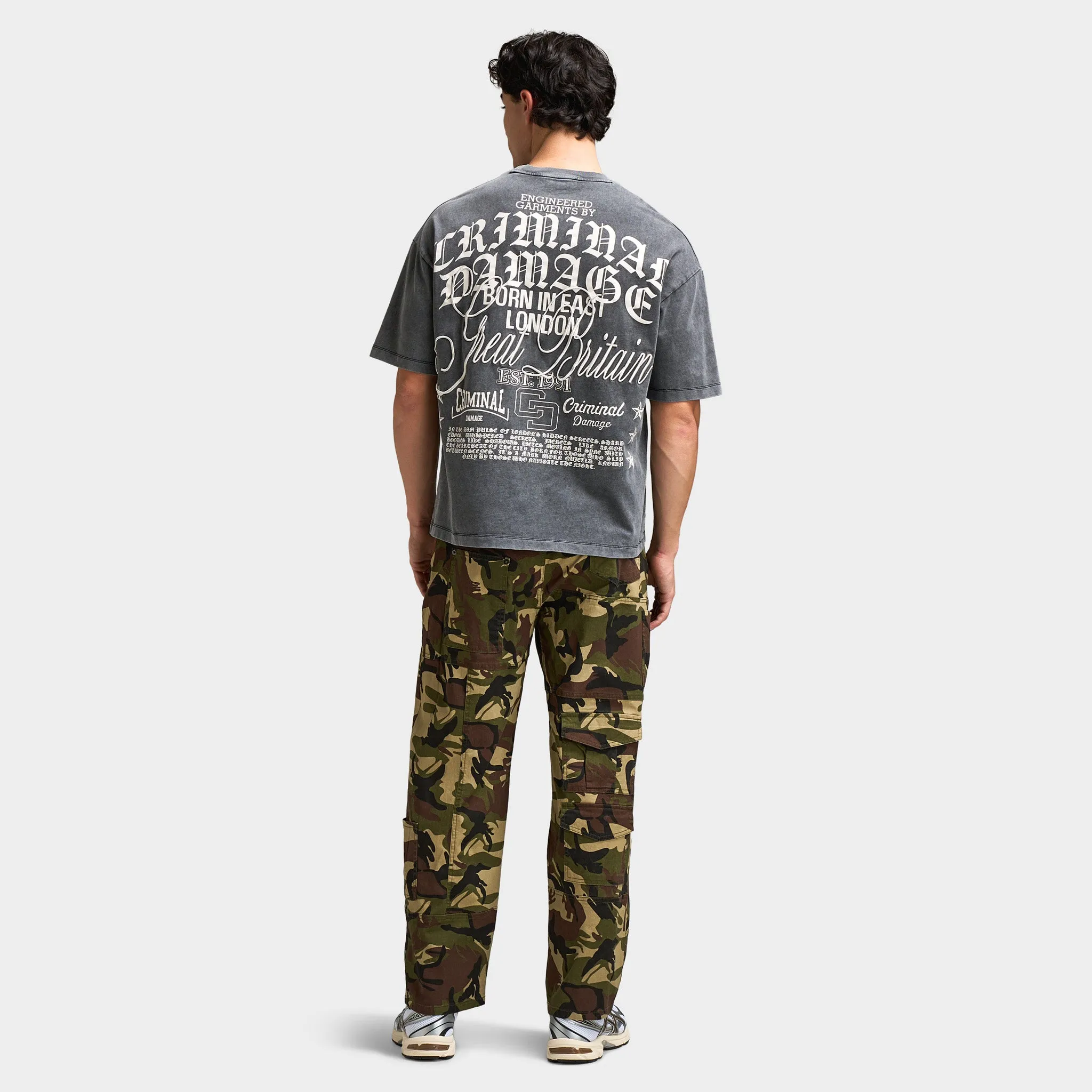 Criminal Damage Logo Mania T-Shirt / Washed Black sold by JD Sports product image thumbnail 5