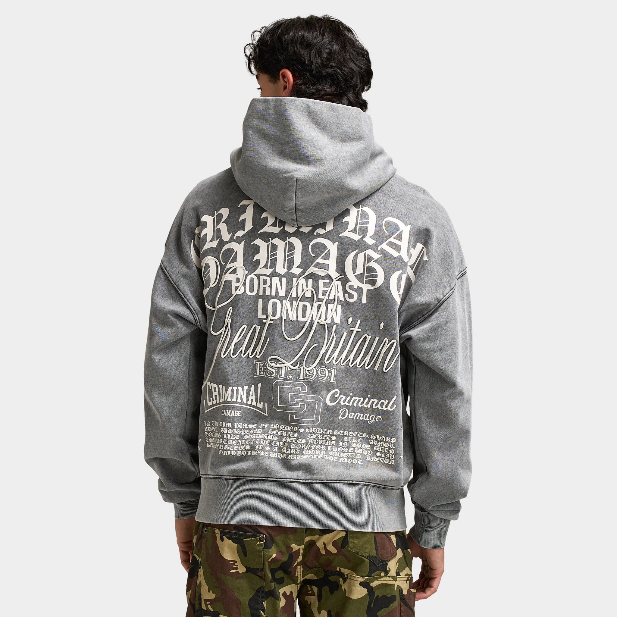Criminal Damage Logo Mania Hoodie / Black sold by JD Sports product image thumbnail 2