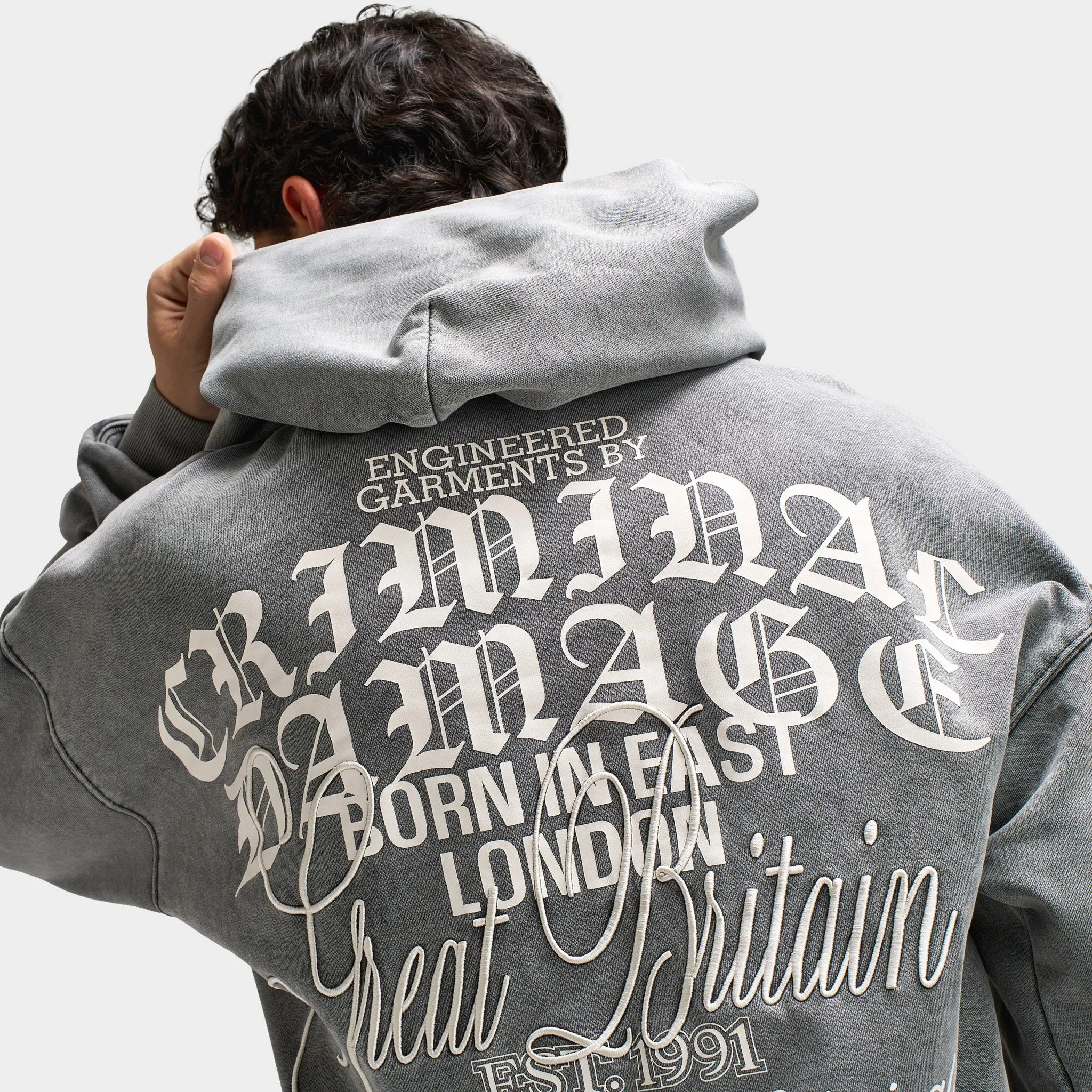 Criminal Damage Logo Mania Hoodie / Black sold by JD Sports product image thumbnail 4