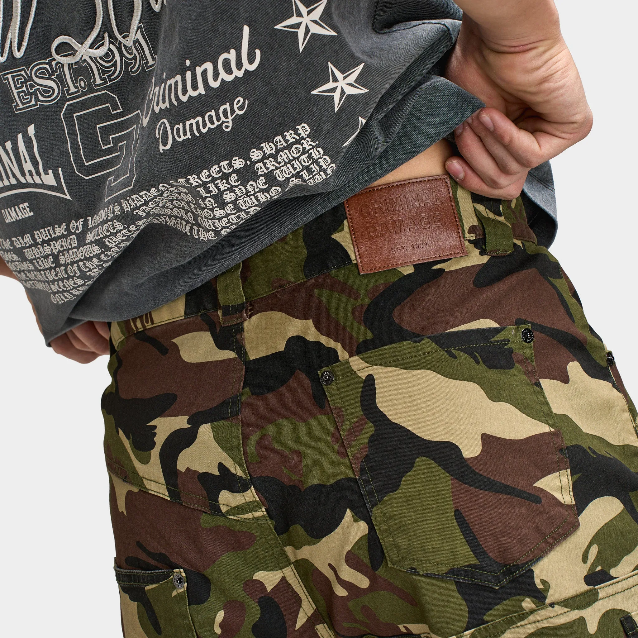 Criminal Damage Sacramento Cargo Pant / Camo sold by JD Sports product image thumbnail 5