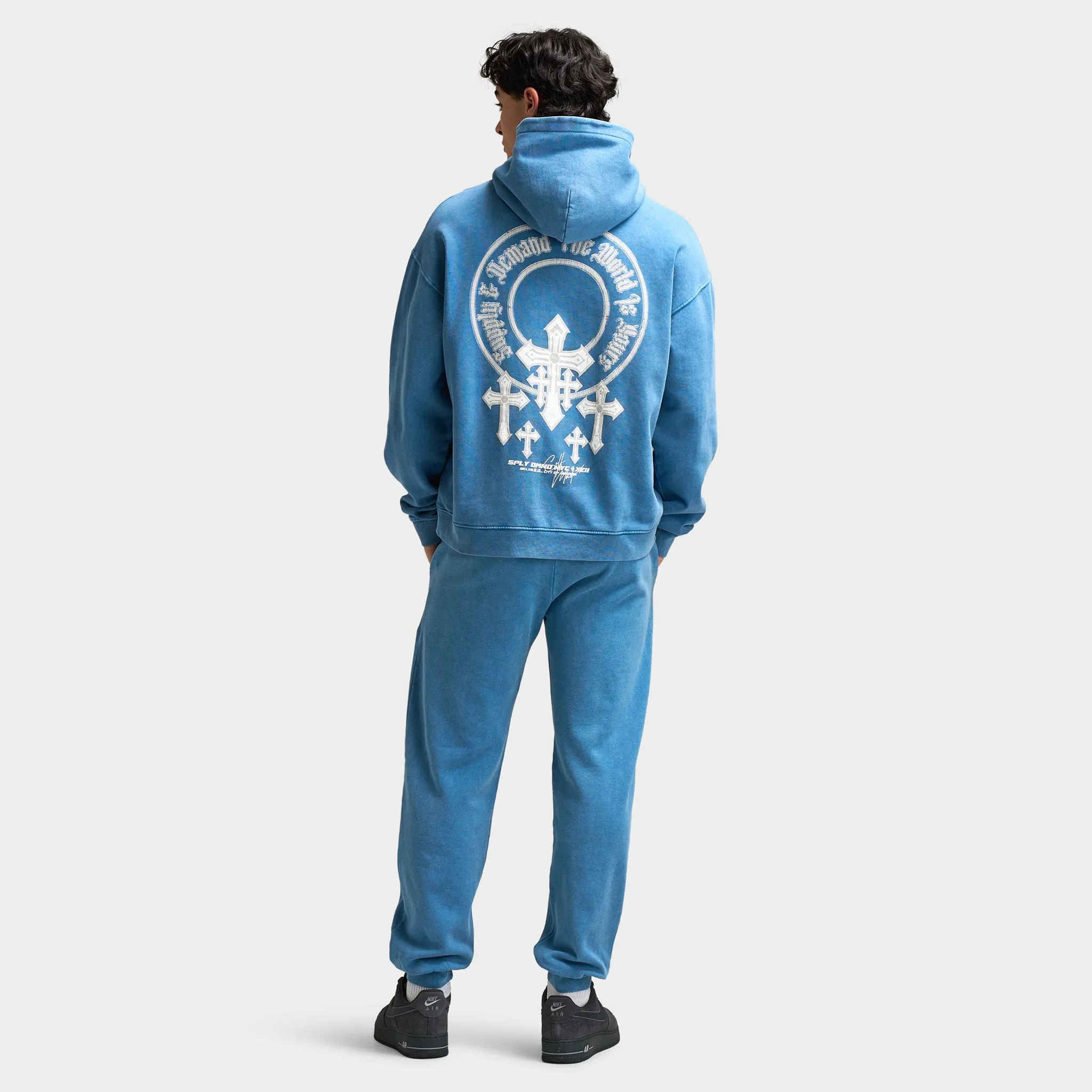 Supply & Demand Crosses Hoodie / Copen Blue sold by JD Sports product image thumbnail 5
