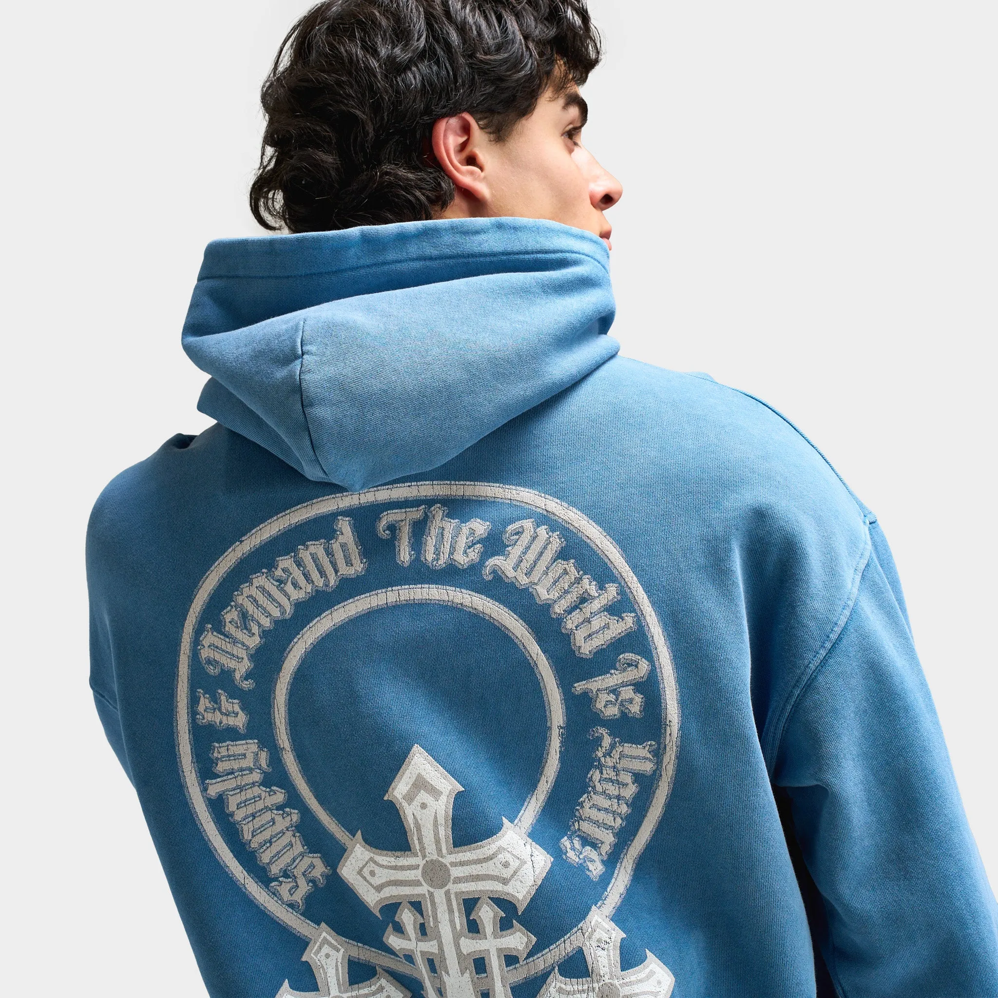 Supply & Demand Crosses Hoodie / Copen Blue sold by JD Sports product image thumbnail 4