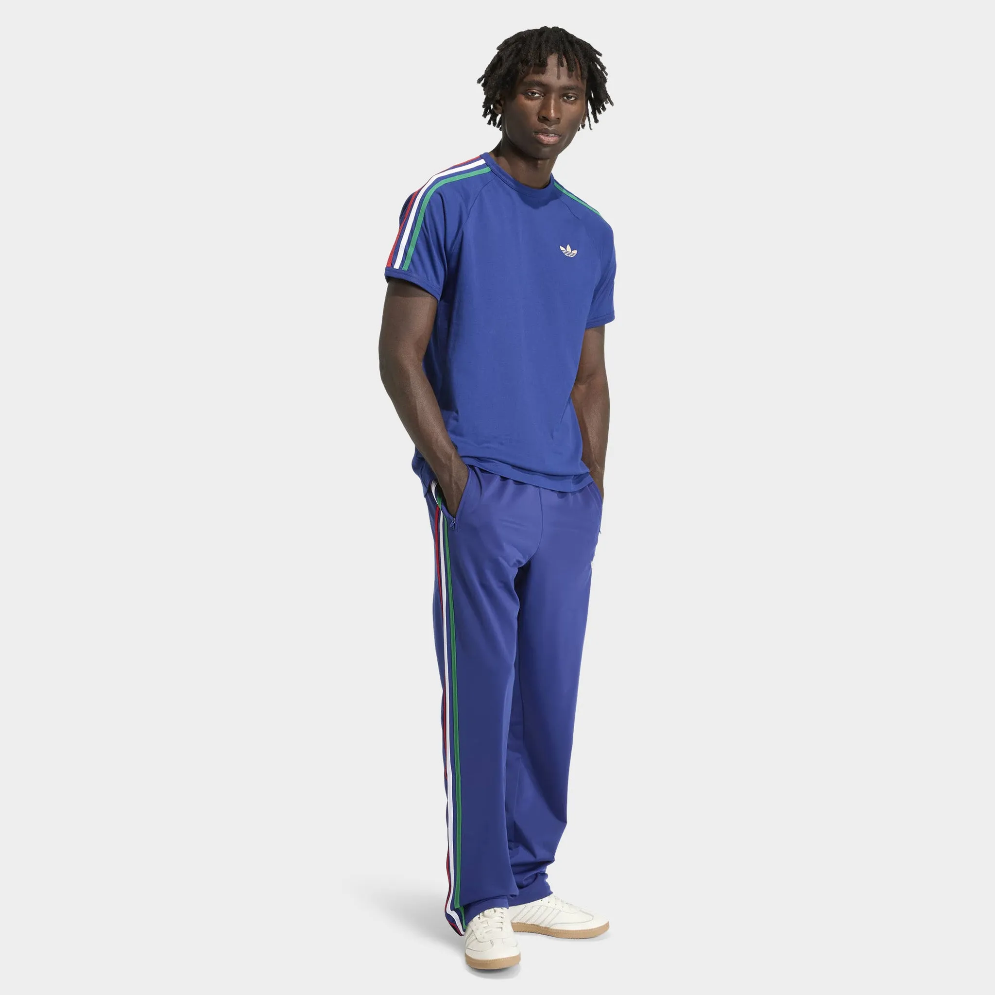 adidas Firebird Track Pants Victory Blue / Bold Green White sold by JD Sports product image thumbnail 5