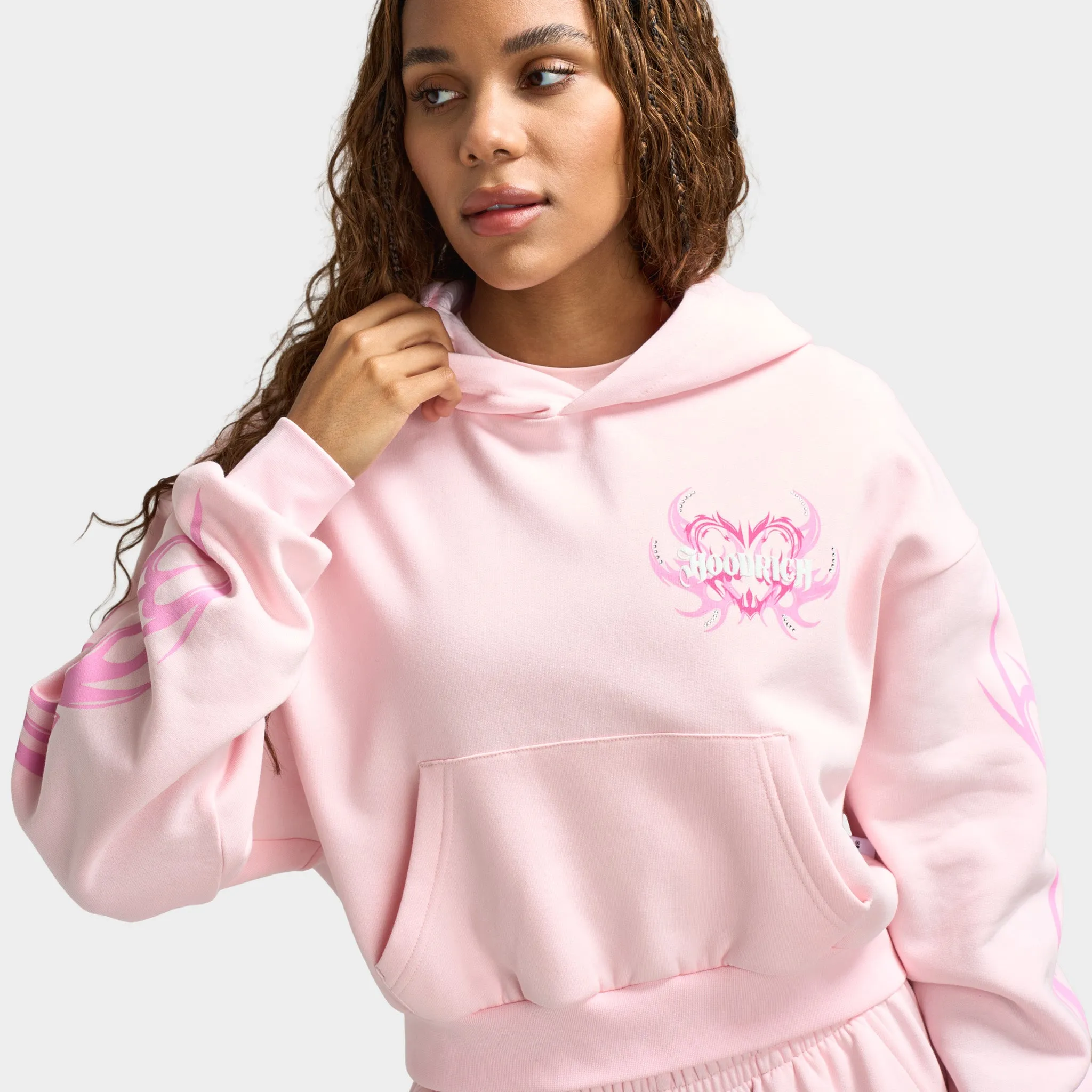 Hoodrich Women's Flux Boxy Hoodie / Pink sold by JD Sports product image thumbnail 3