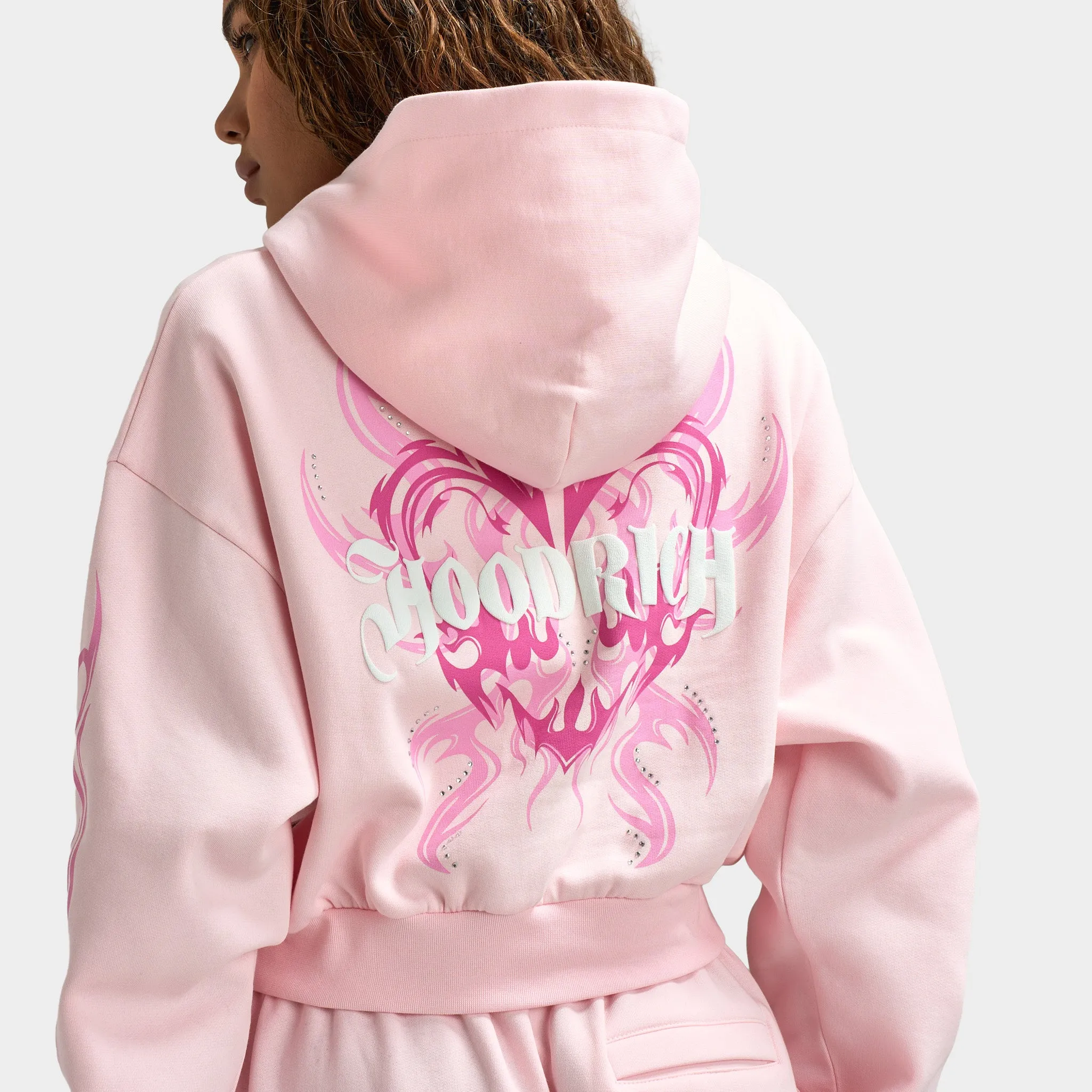 Hoodrich Women's Flux Boxy Hoodie / Pink sold by JD Sports product image thumbnail 4