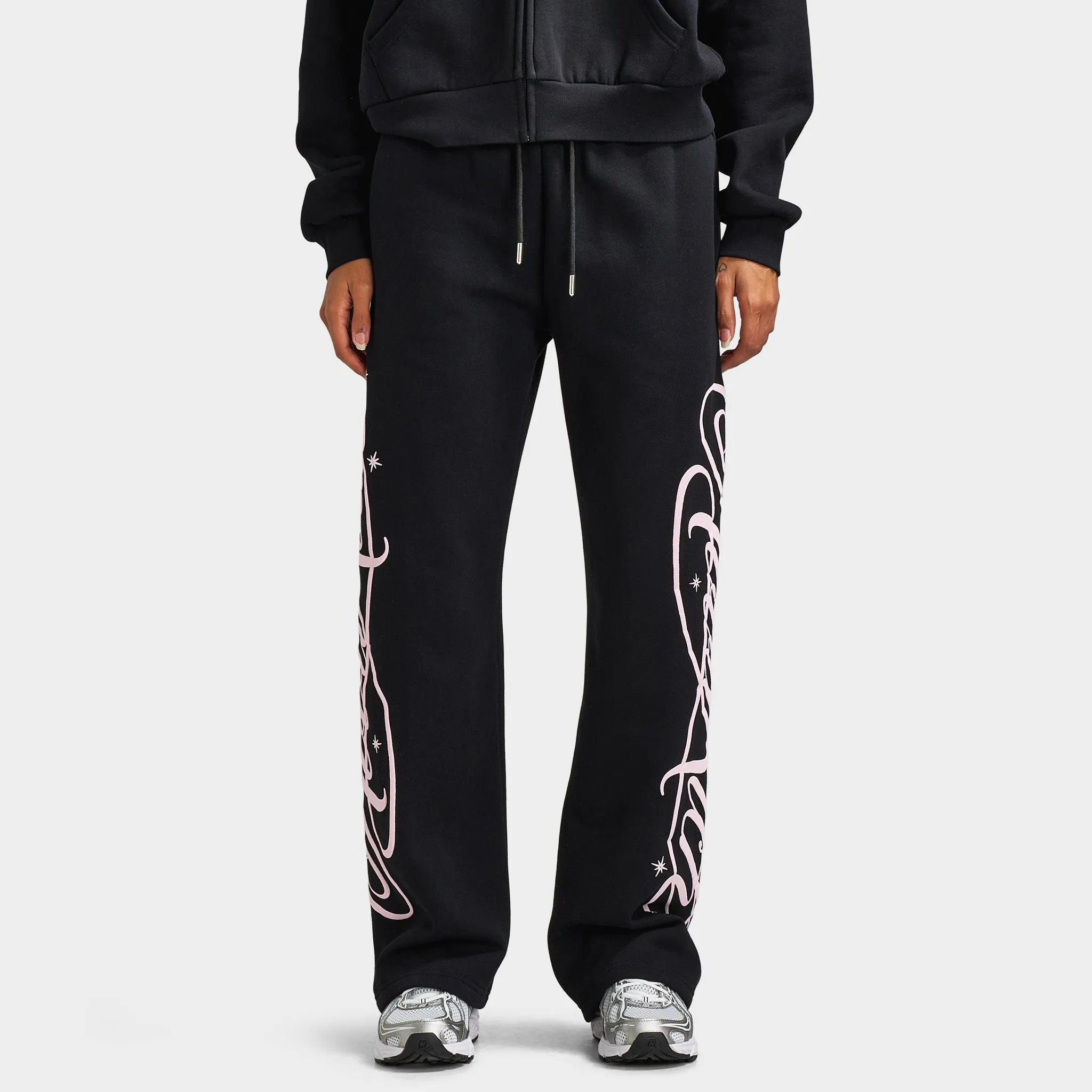 Hoodrich Women's Solace Wide Leg Joggers / Black sold by JD Sports