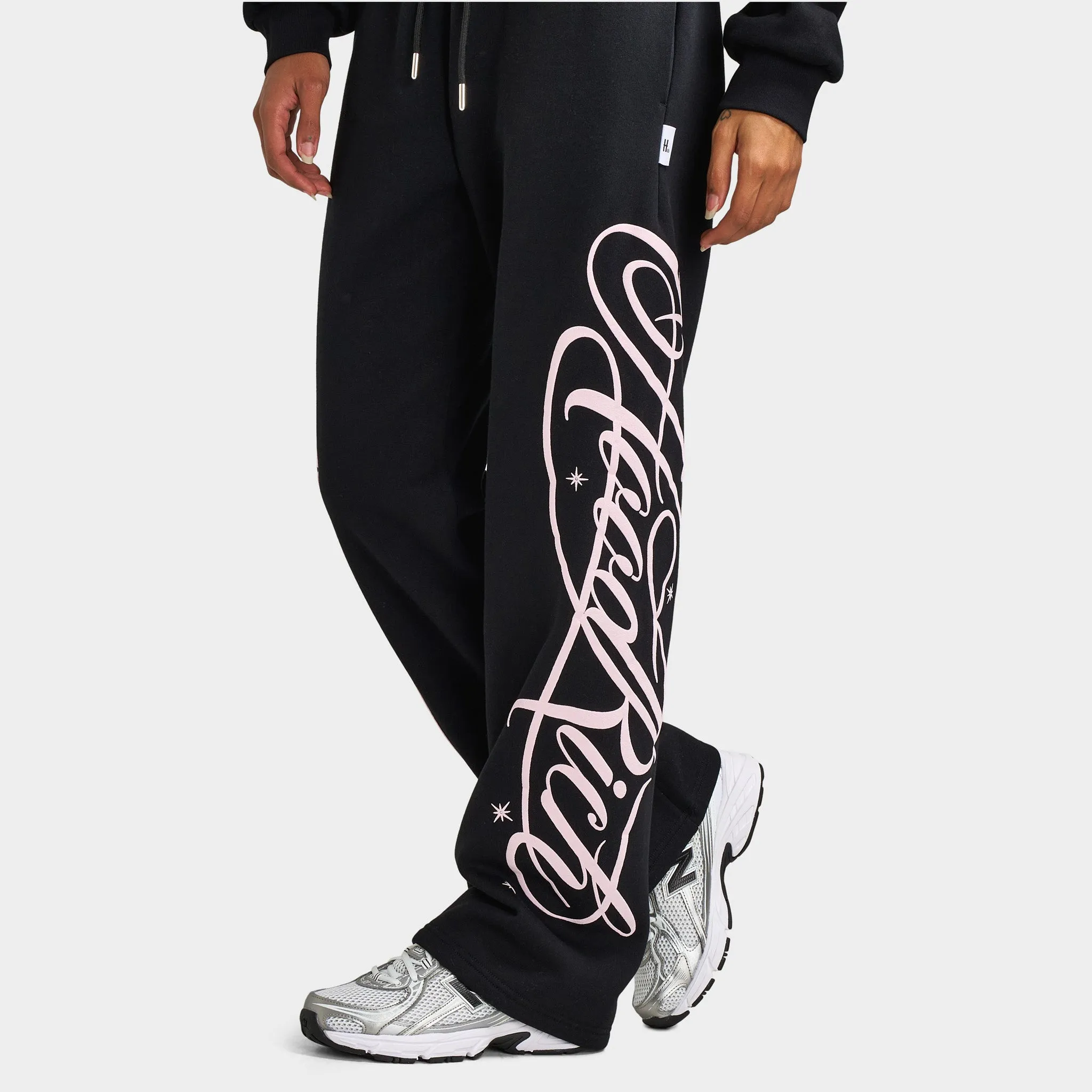 Hoodrich Women's Solace Wide Leg Joggers / Black sold by JD Sports product image thumbnail 5