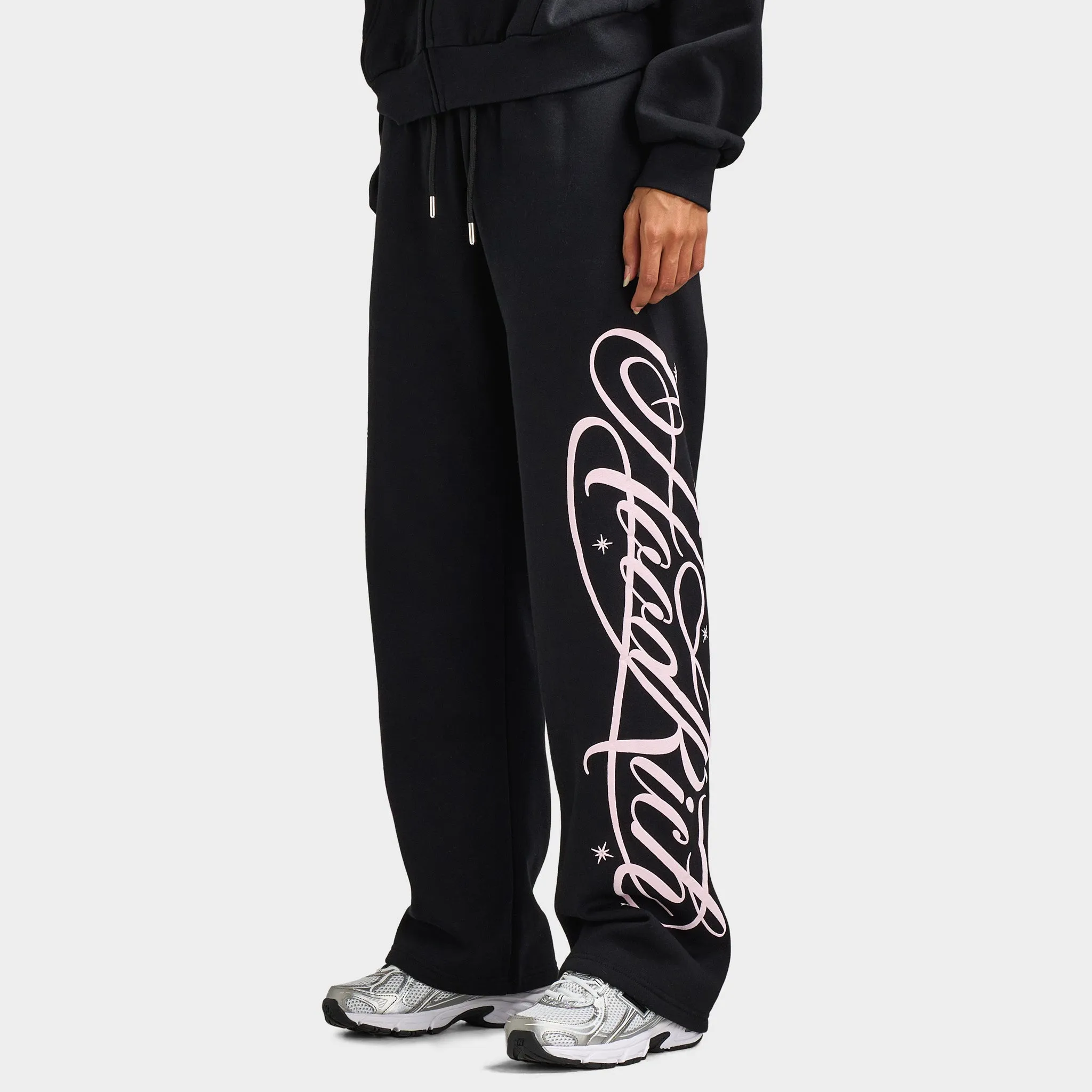 Hoodrich Women's Solace Wide Leg Joggers / Black sold by JD Sports product image thumbnail 3