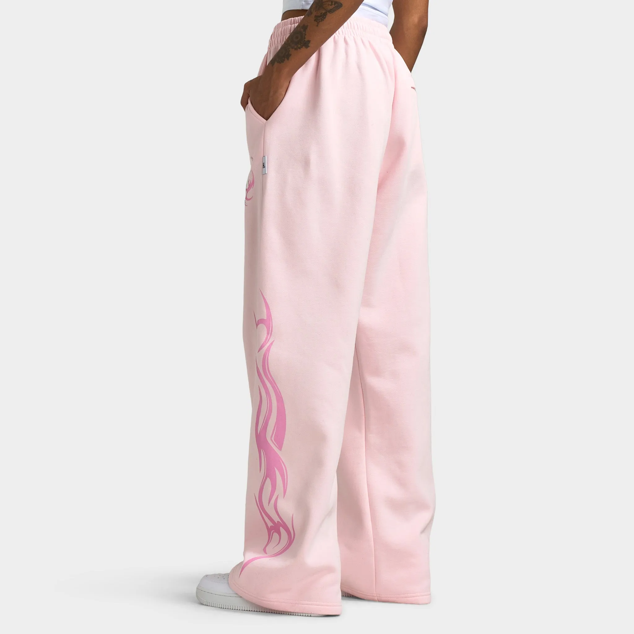 Hoodrich Women's Flux Oversized Wide Leg Joggers / Pink sold by JD Sports product image thumbnail 2