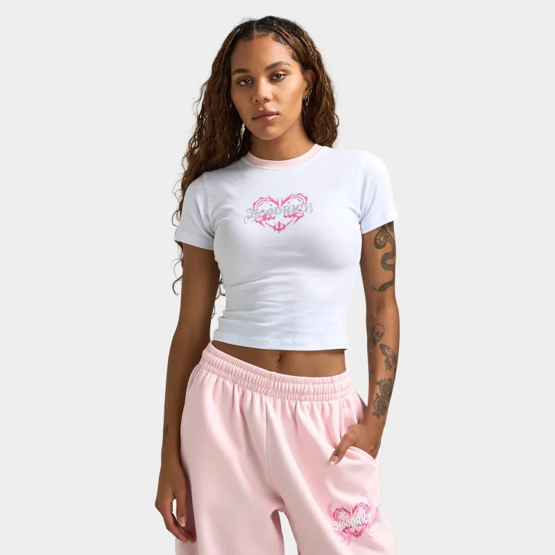 Hoodrich Women's Flux Fitted Tee White / Pink sold by JD Sports